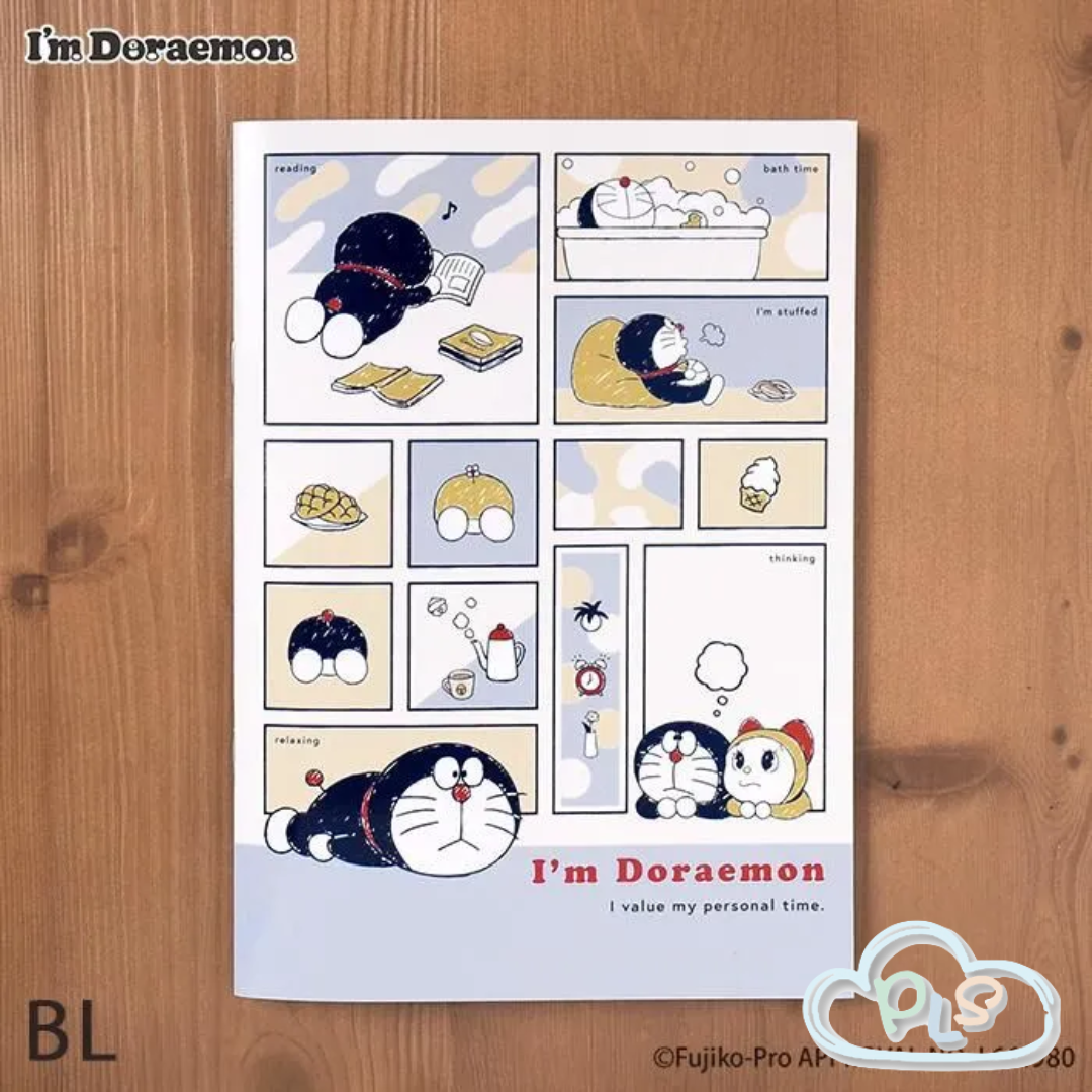 現貨 A5 筆記本 I'm Doraemon Flowering Chill Time 藍色 #72066-1