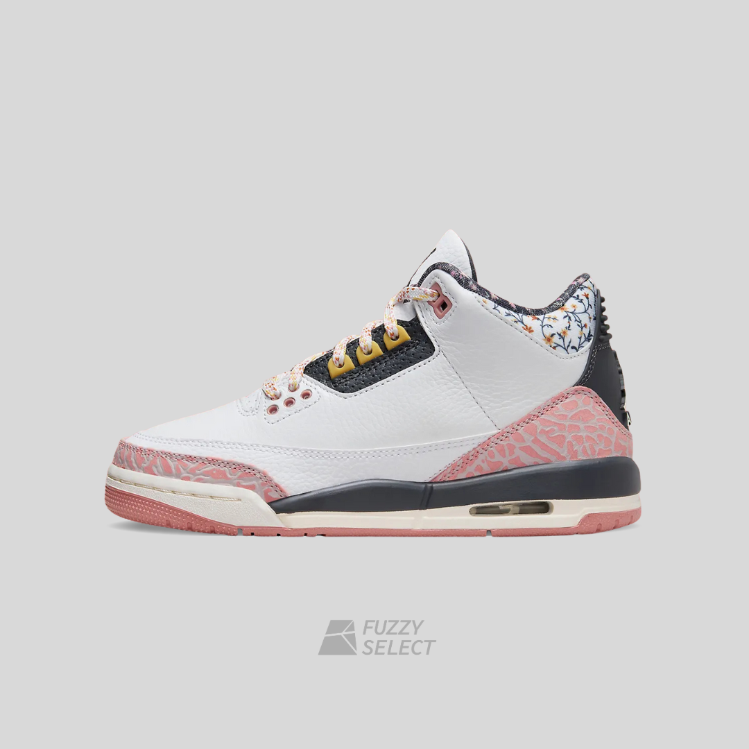【逢甲FUZZY】Air Jordan 3 GS "Vintage Floral" 白粉 441140-100