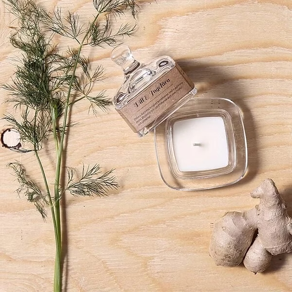 Torplyktan-秘密寶盒蠟燭系列，蒔蘿與薑-蒔蘿香調浸泡在薑的能量中，強烈又令人精神振奮