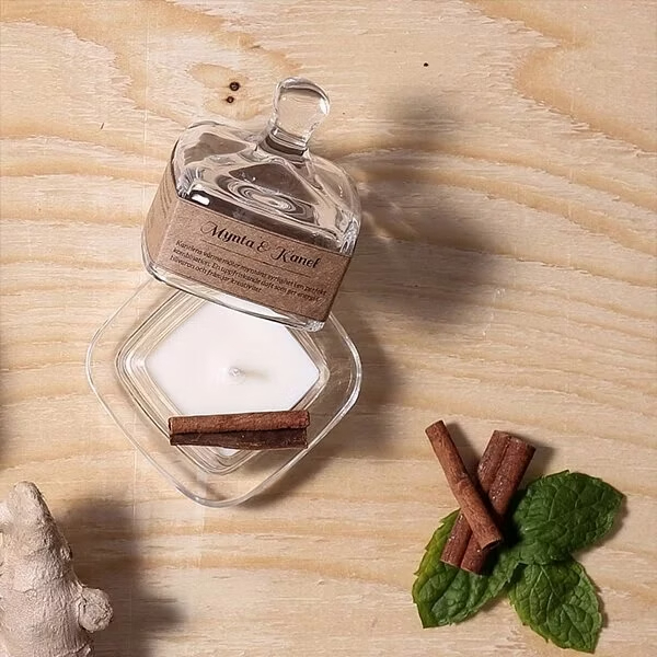 Torplyktan-秘密寶盒蠟燭系列，薄荷肉桂-濃郁肉桂和熱情洋溢薄荷精油完美結合