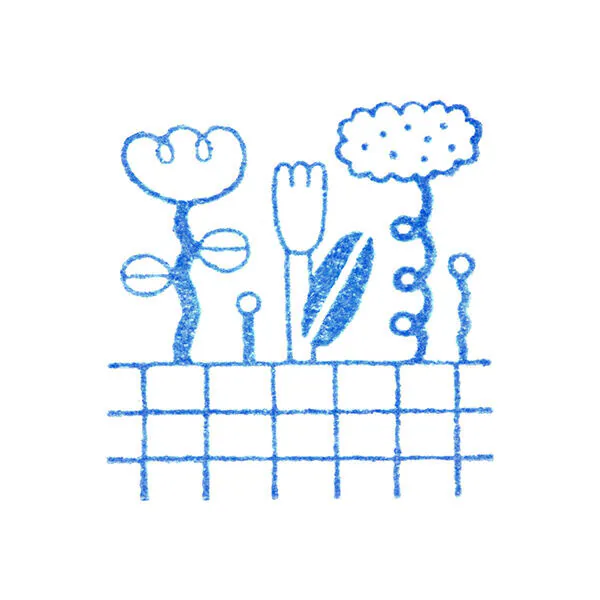 HITOTOKI 透明印章 單個 大尺寸 陽台花圃 島村光設計款｜KING JIM 日本