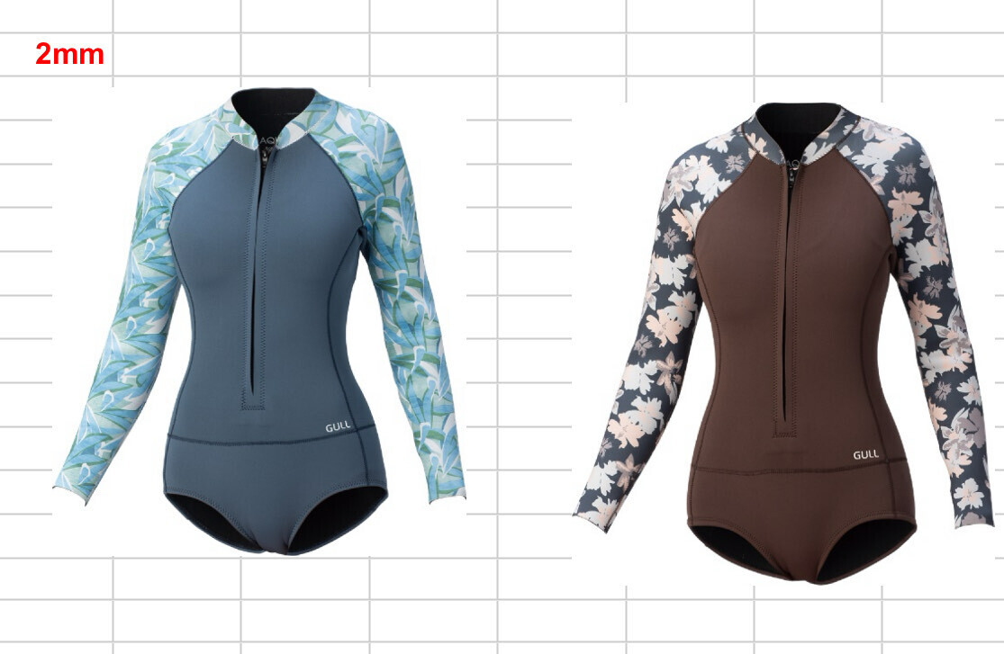 GULL 日本限定 女版 2mm JERSEY防寒長袖連身比基尼