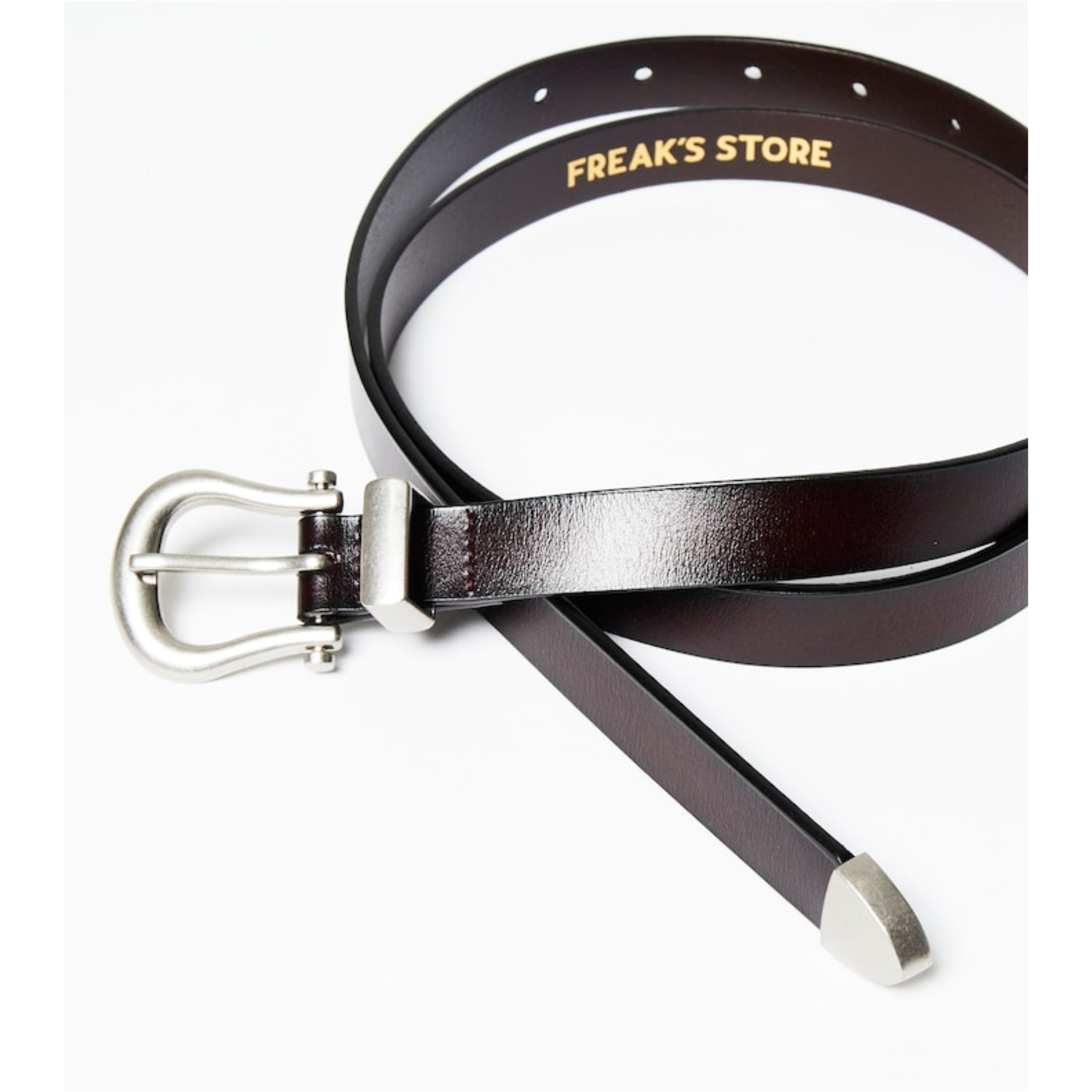 2025AW FREAK'S STORE 牛皮 西部 窄 長 皮帶 現貨 1082248900381