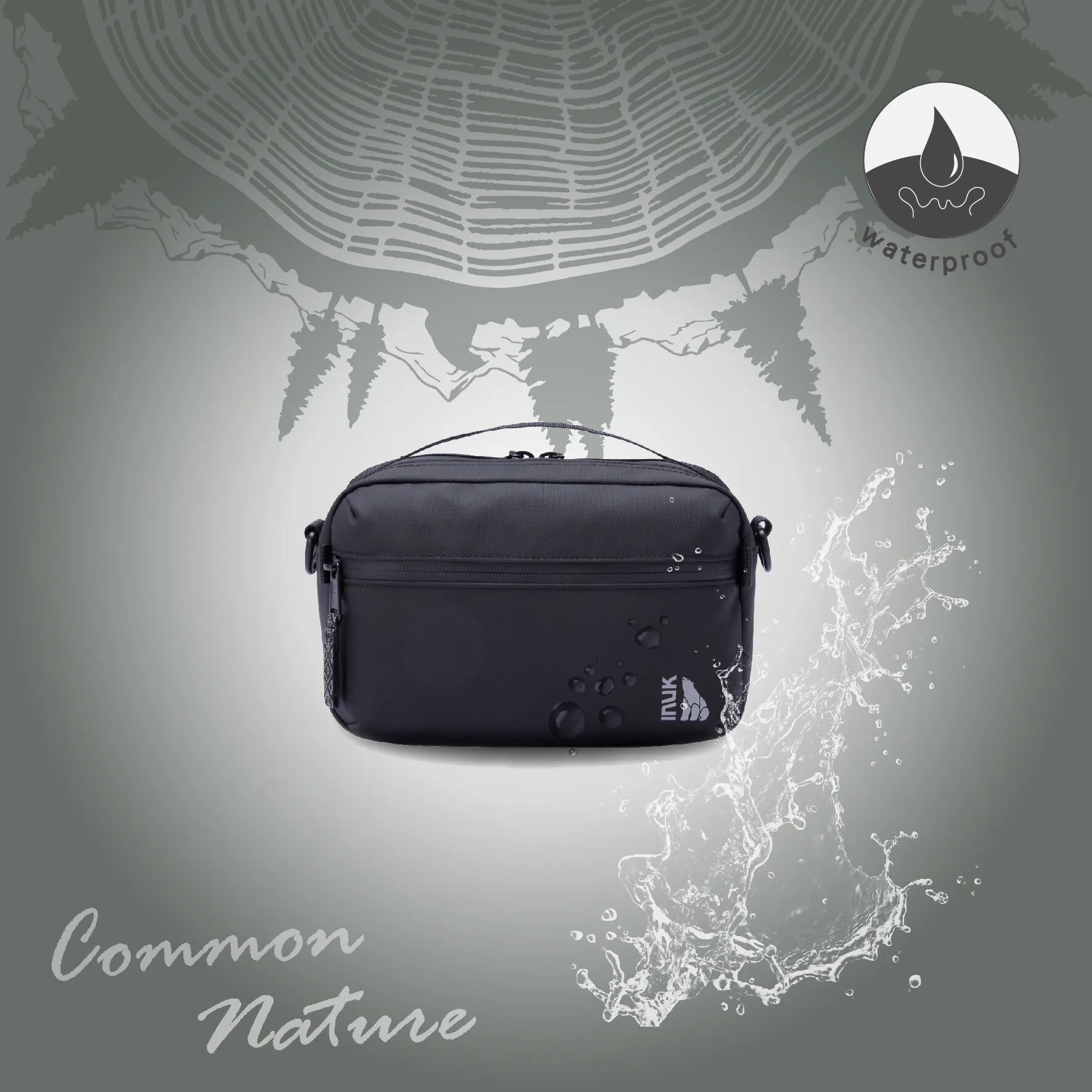 2025 全境防水 機能側背包 | Water_Shed STONE2_WR 黑 | 2.5L