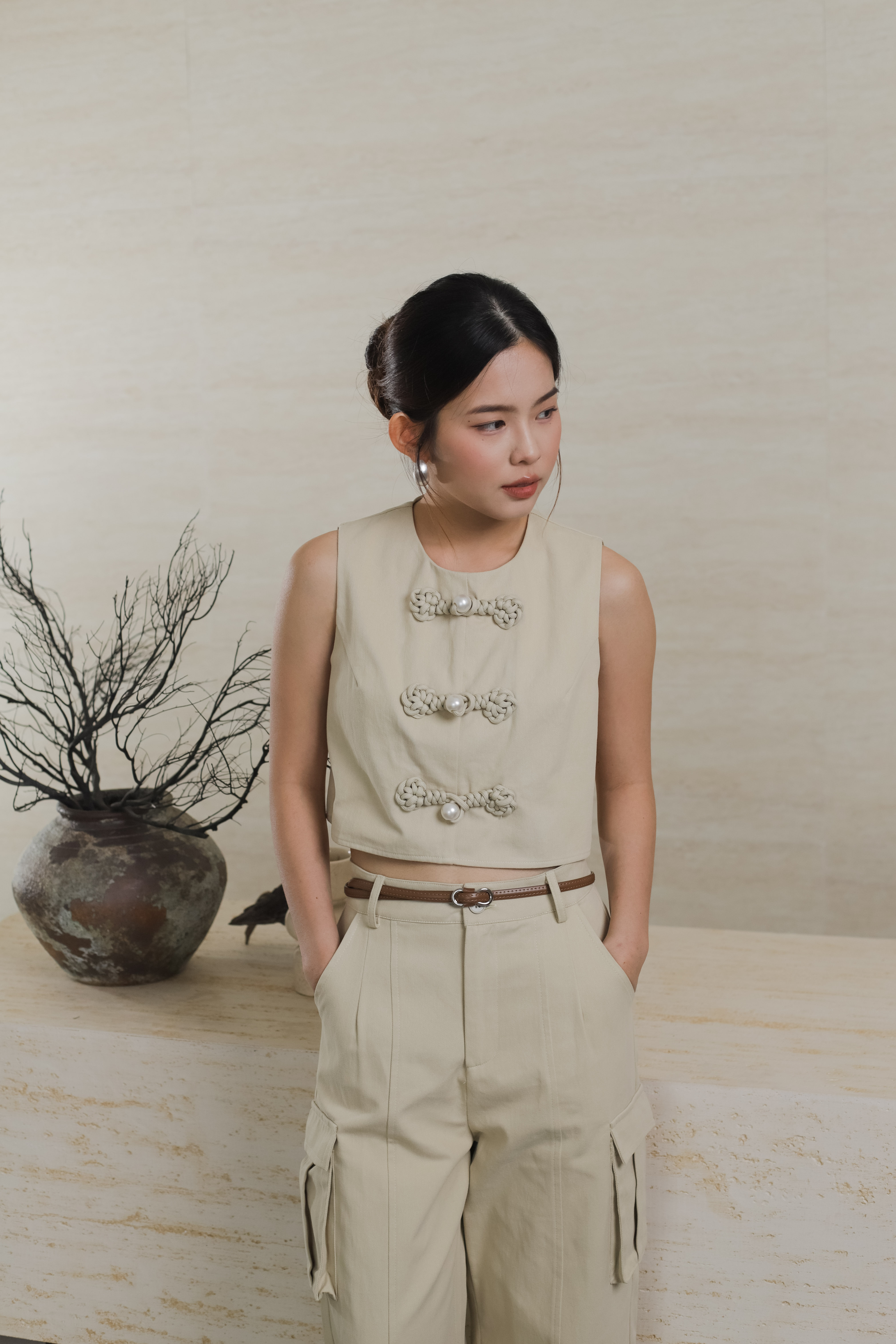 Danne Symmetrical Belt Hazelnut  - D93HAZ