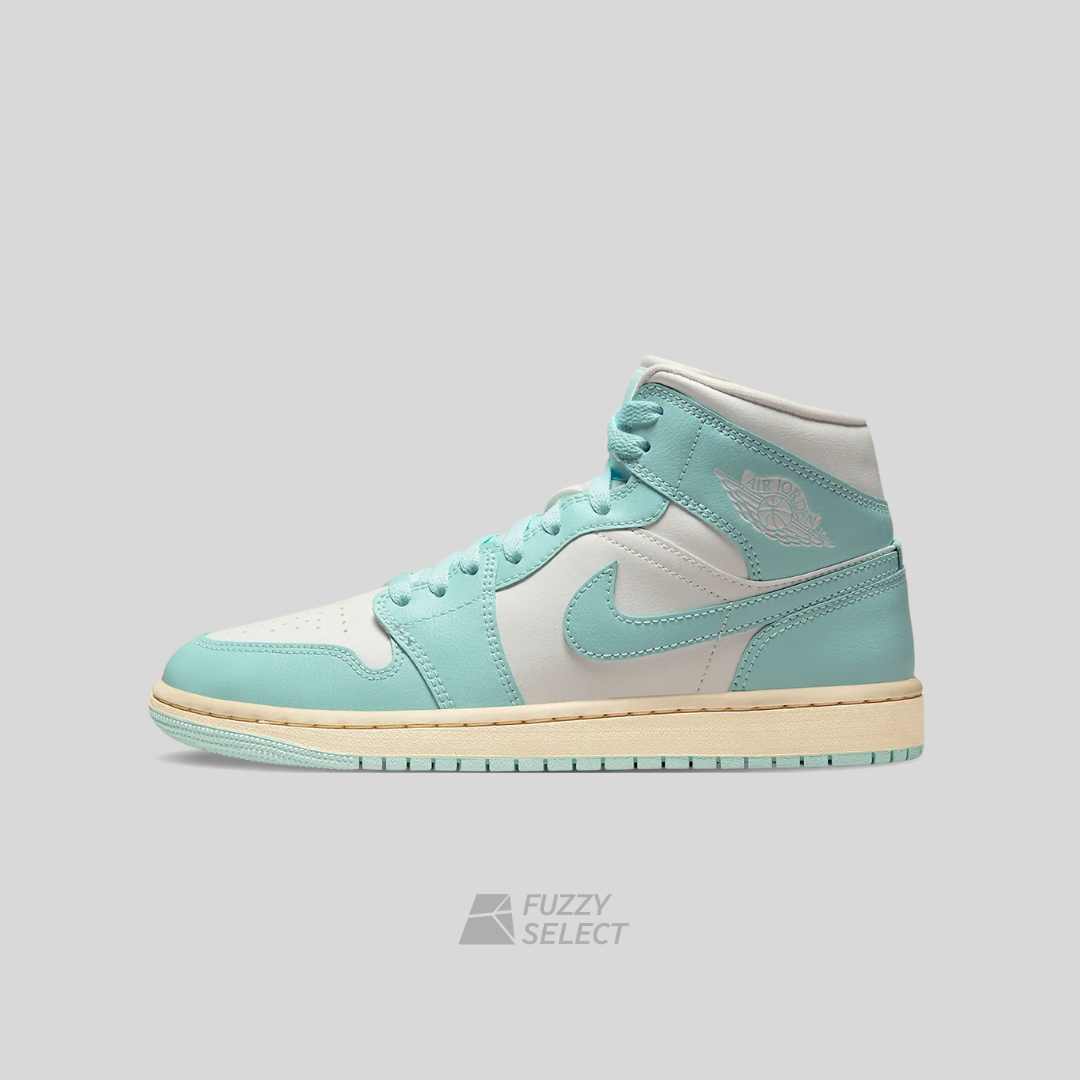【逢甲 FUZZY】W Air Jordan 1 Mid "Light Dew" 湖水綠 BQ6472-132