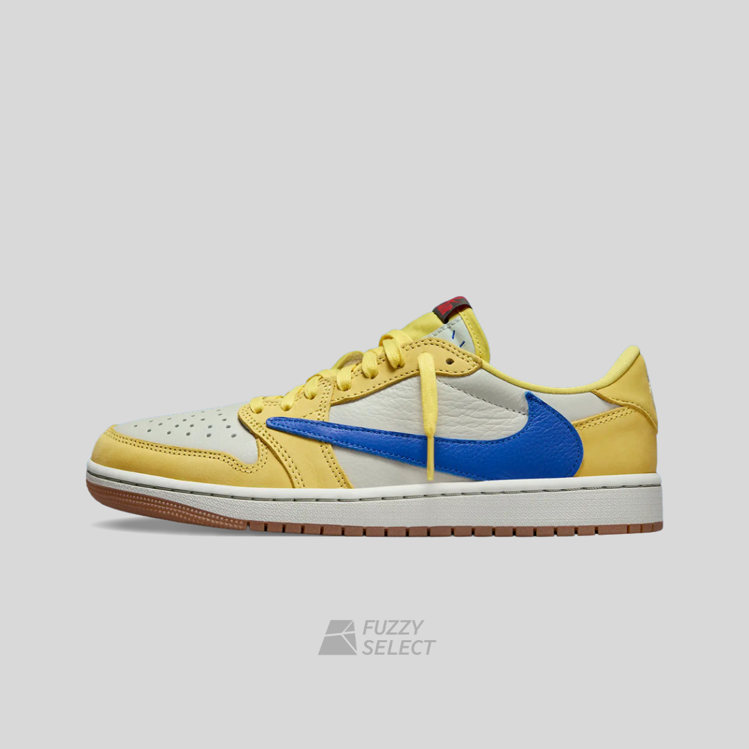 【逢甲FUZZY】Travis Scott x W Air Jordan 1 Low OG "Canary" 藍黃 DZ4137-700