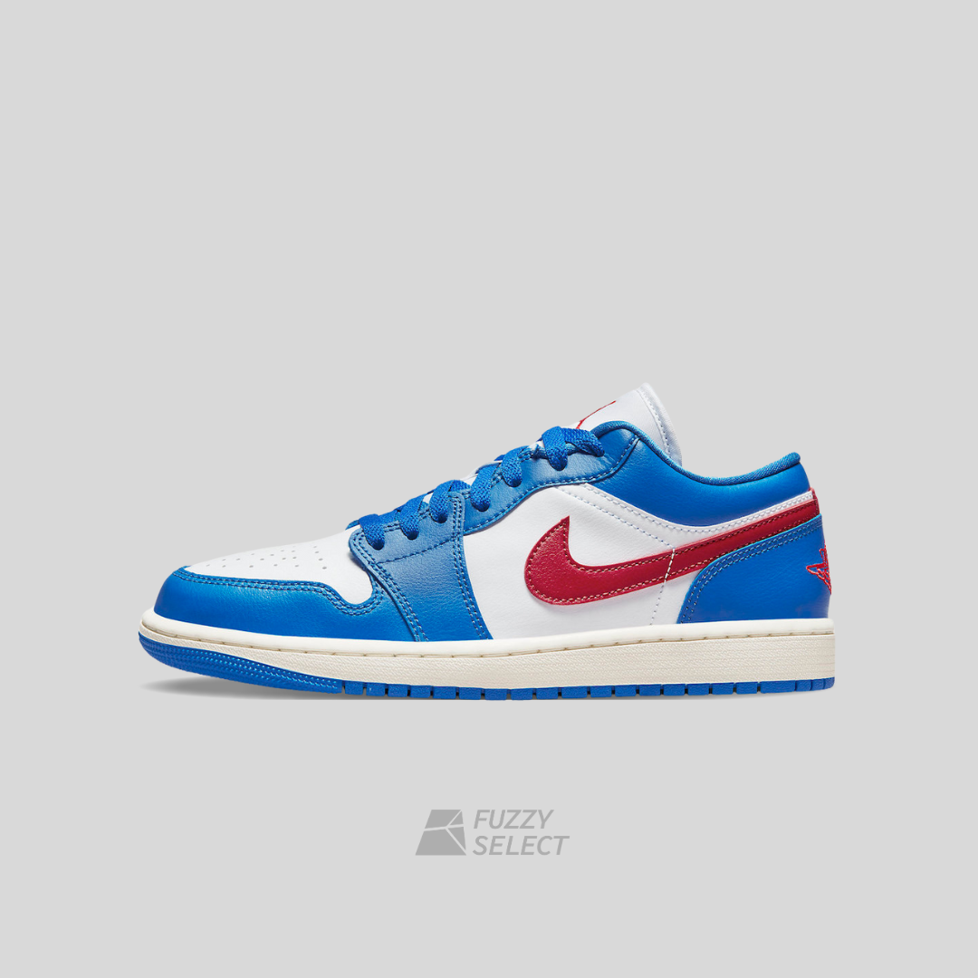 【逢甲 FUZZY】W Air Jordan 1 Low "Sport Blue" 多拉A夢 藍紅 DC0774-416