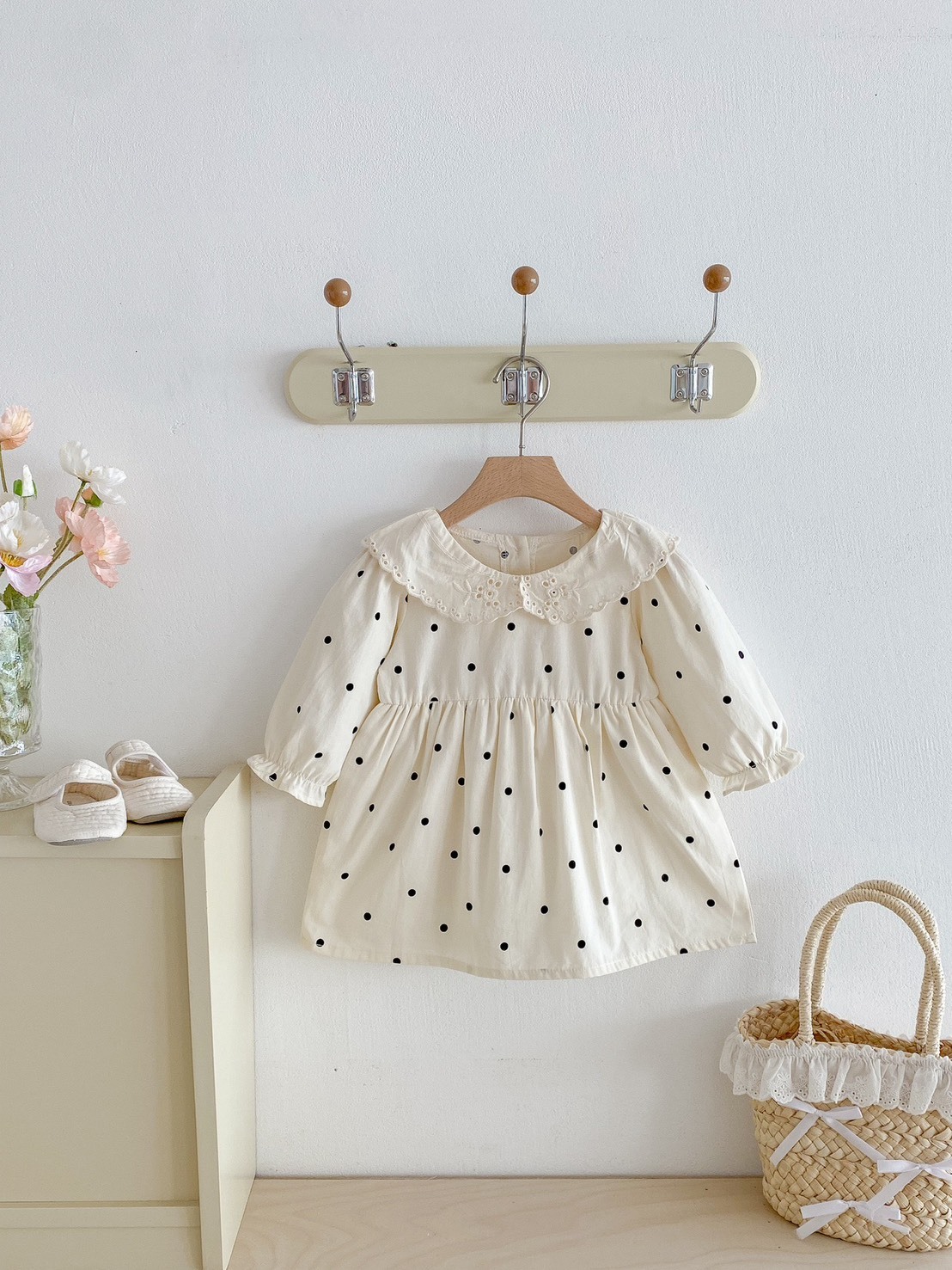 娃娃領波點公主裙