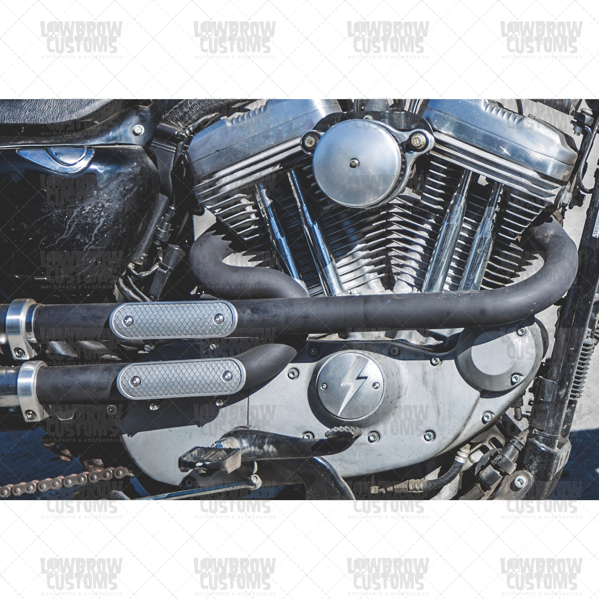 Lowbrow customs 防燙蓋 魚鱗 短版 - 銀