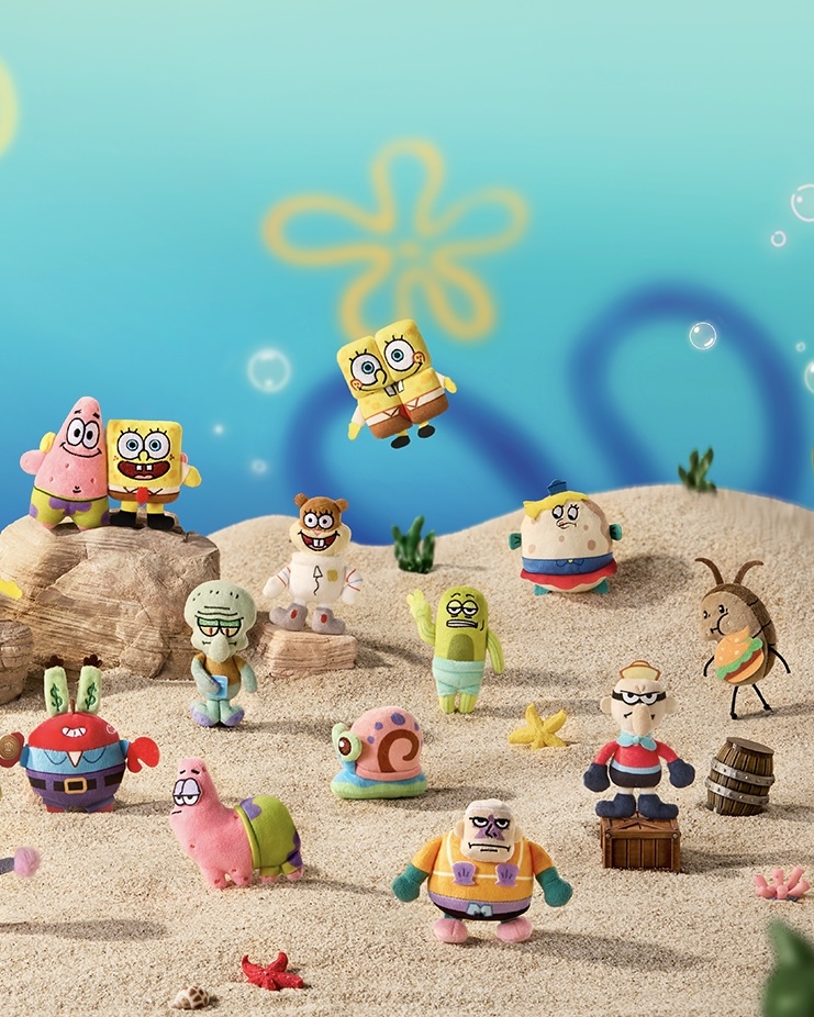 海綿寶寶 比奇堡一日遊 吊飾 鑰匙圈 磁吸 磁鐵 冰箱貼 貼貼盲袋 / 預購