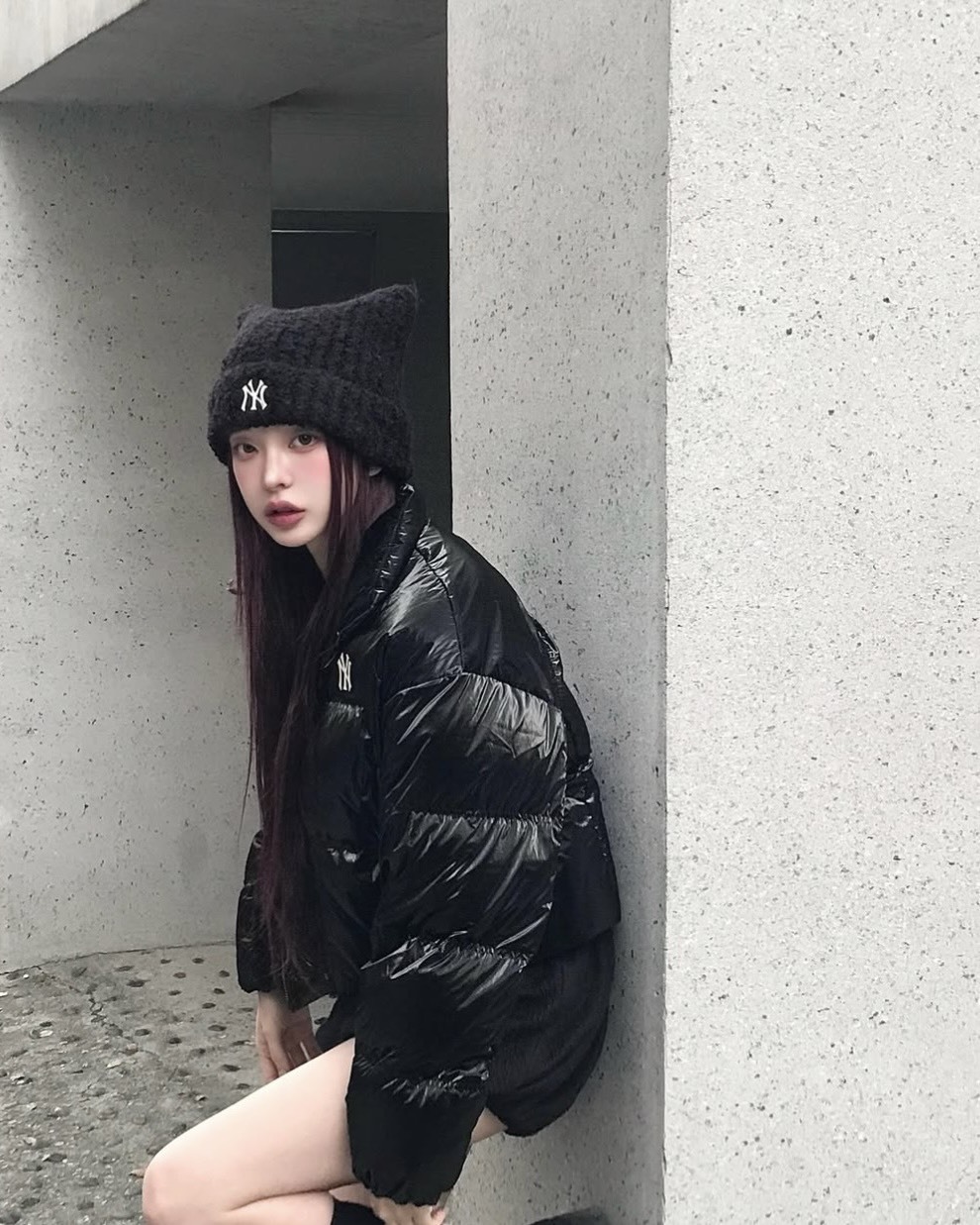 <劉知珉同款!> MLB 洋基 道奇 紅襪 針織 毛絨 貓耳帽 毛帽 6色