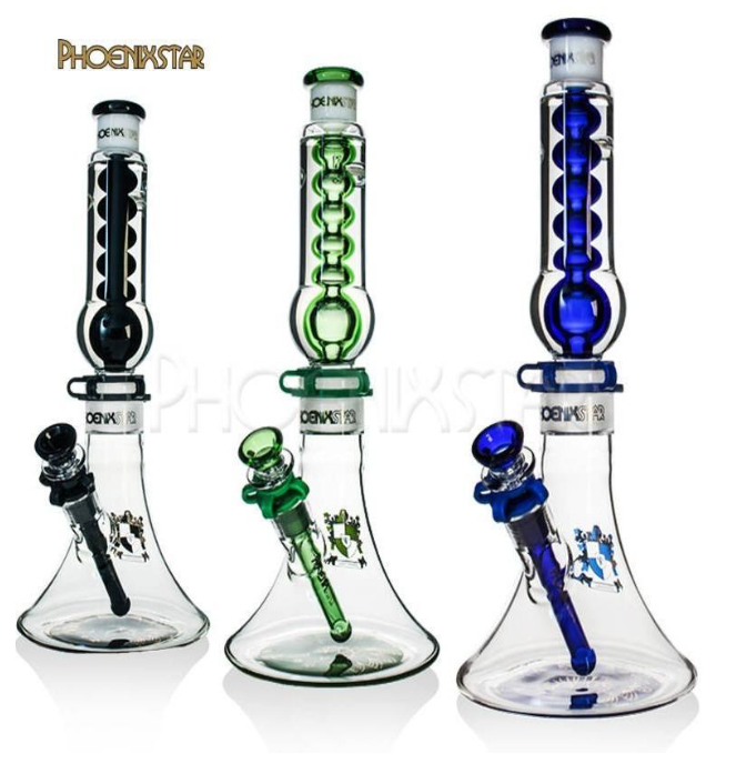 🇺🇸Phoenix Star - HF501 Coil Glass Bong 甘油玻璃水煙壺（33cm）