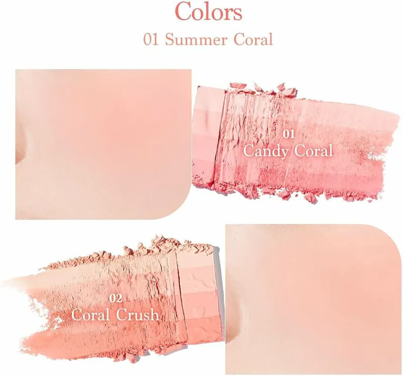 現 貨丨Dasique 雙色漸變胭脂盤 01 Summer Coral