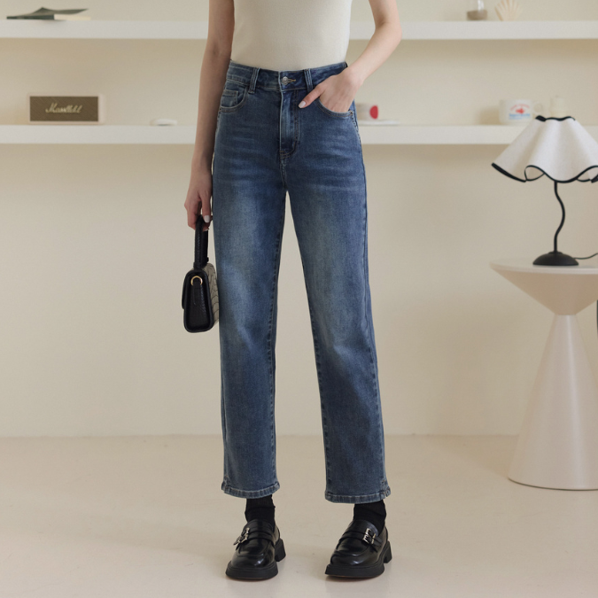 自訂 全能九分顯瘦直腿褲