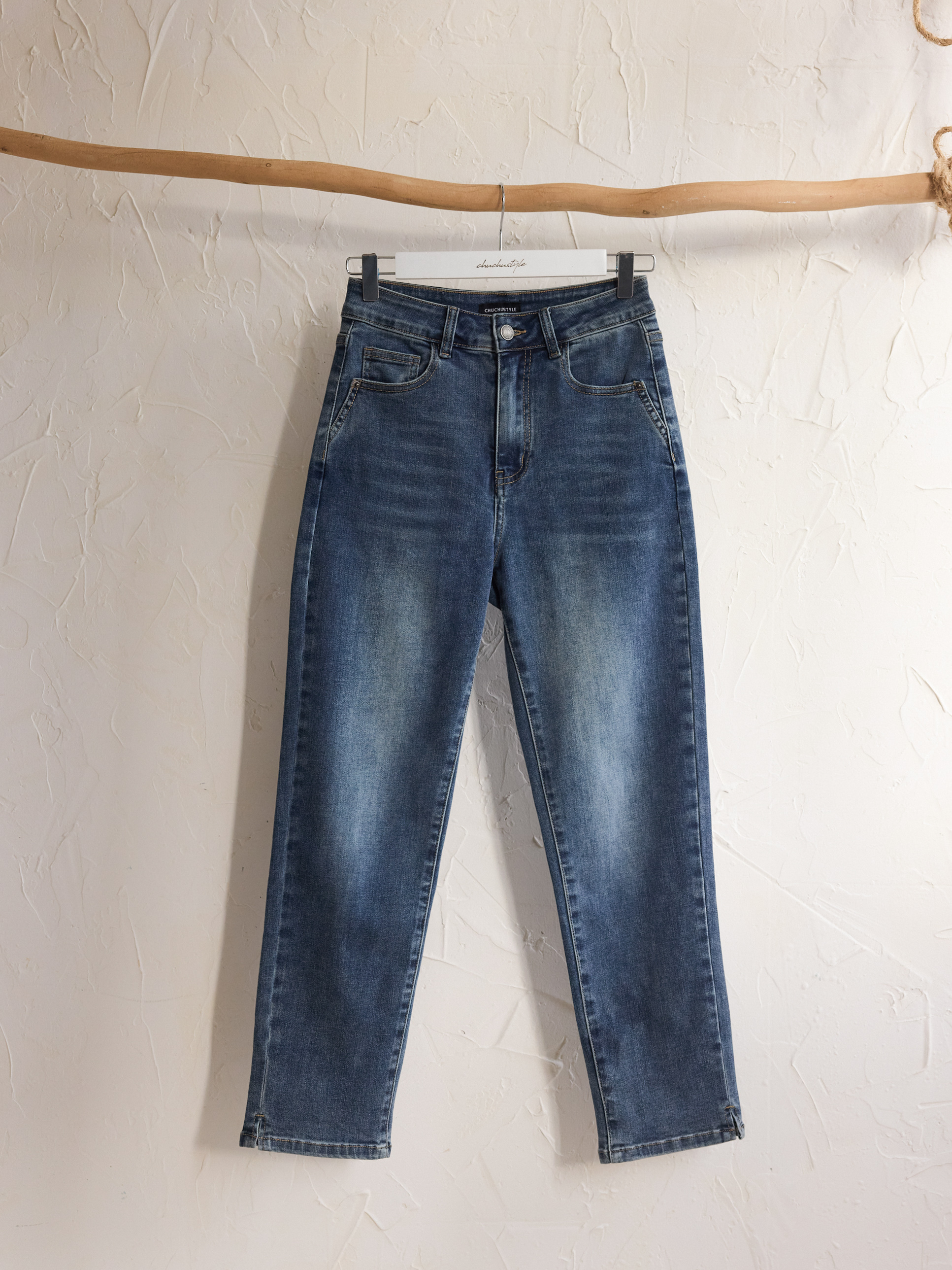 自訂 全能九分顯瘦直腿褲