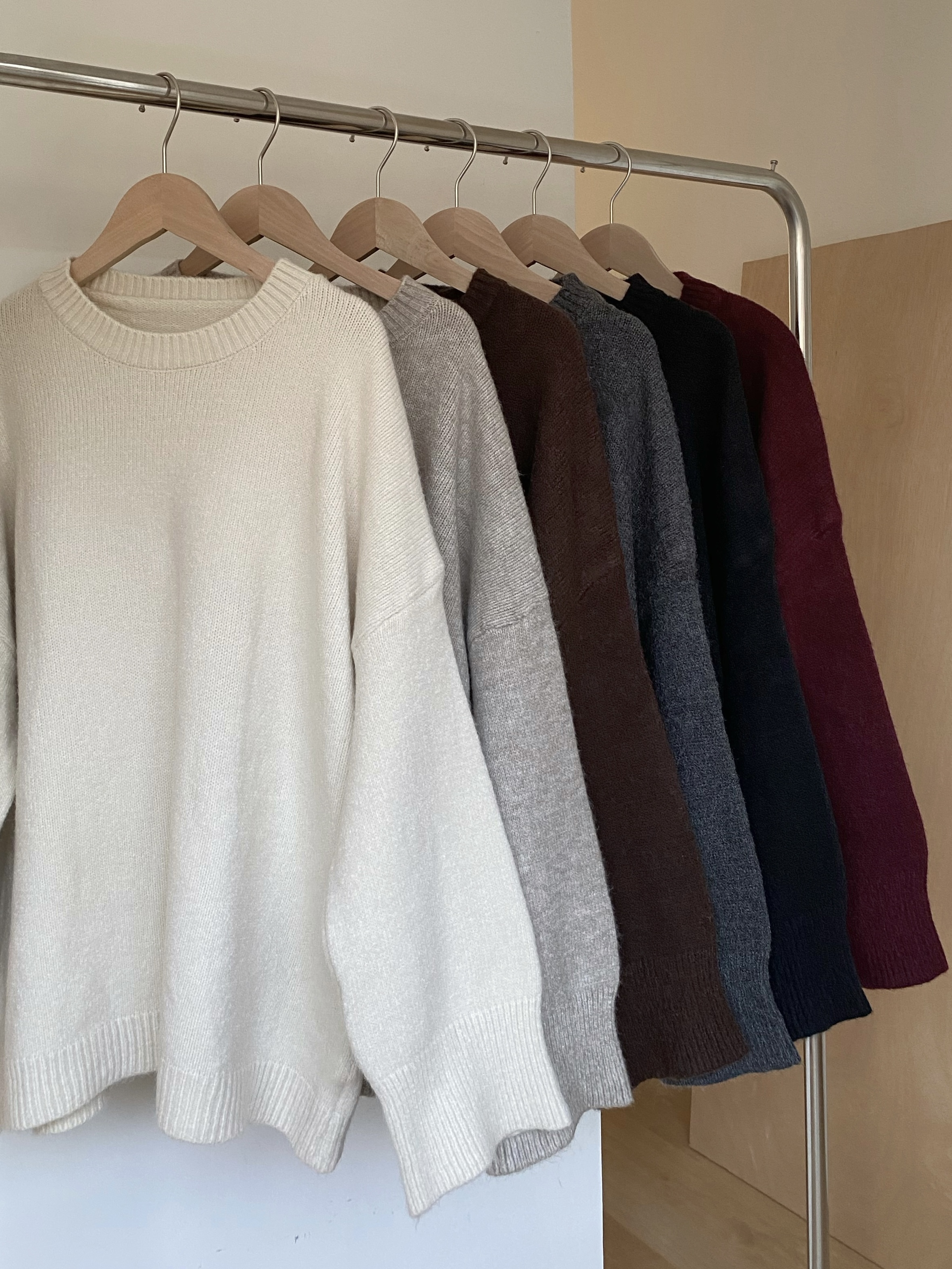 軟糯厚實寬鬆針織毛衣