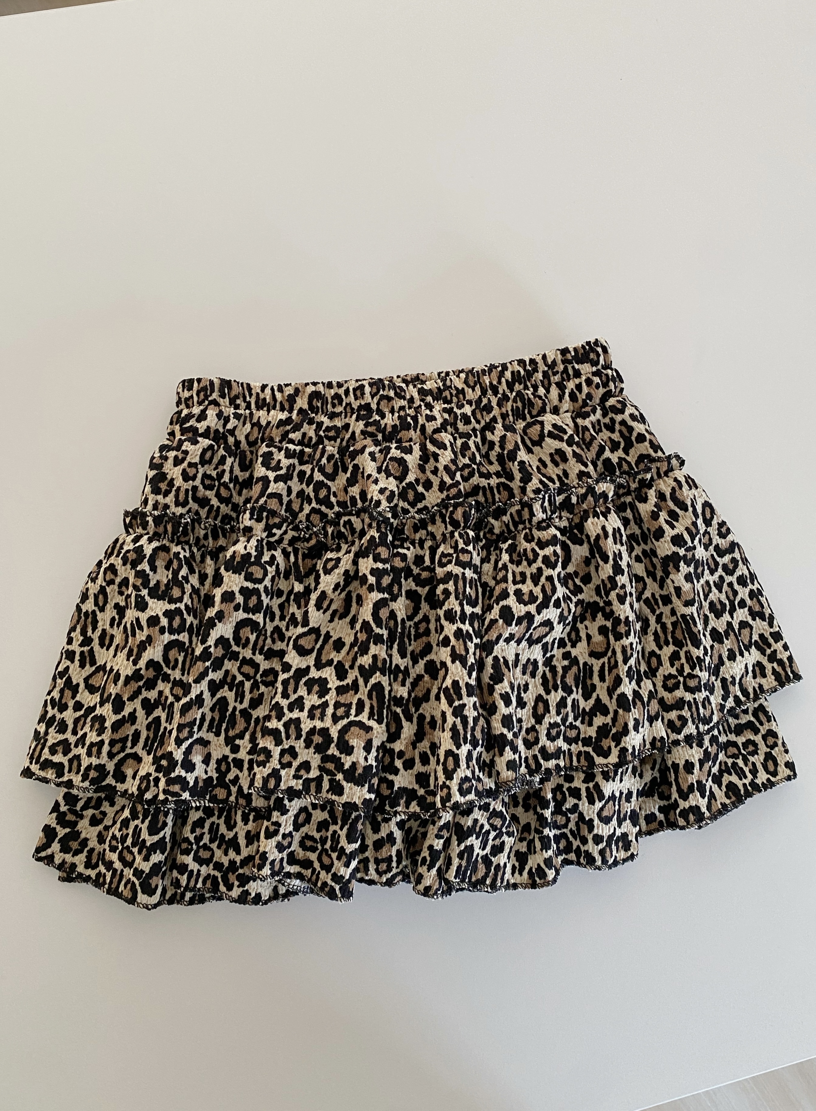 浪漫豹紋蛋糕短裙