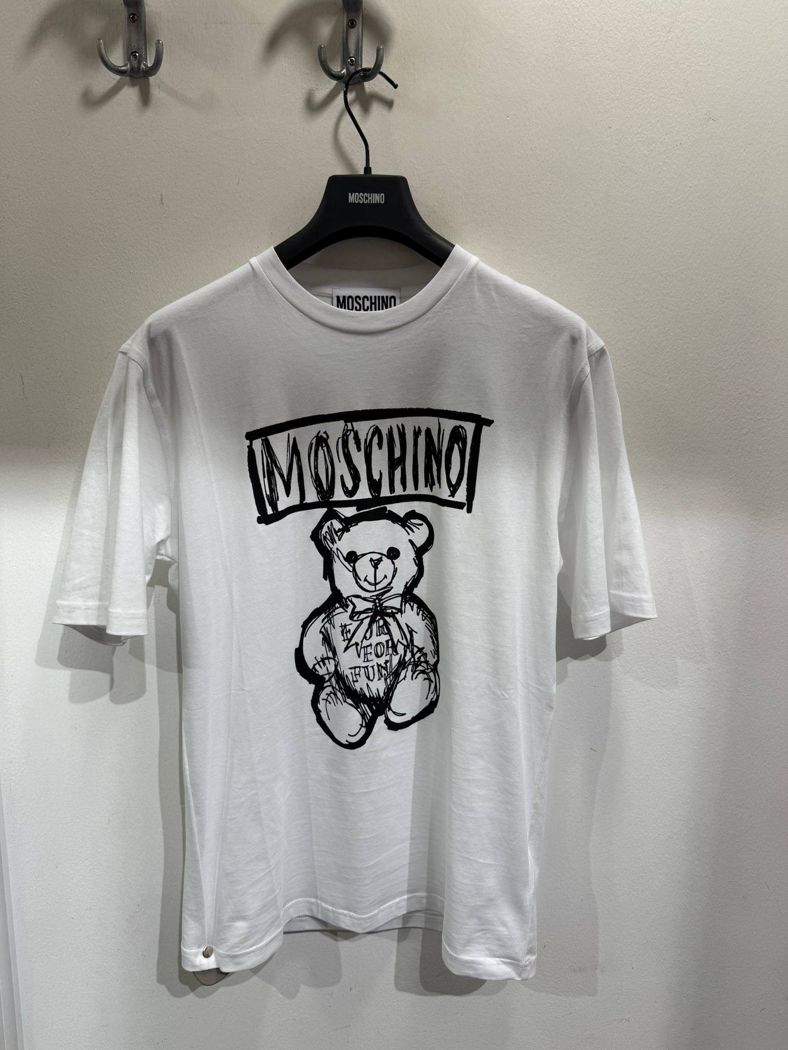 【預購】AE112625 Moschino Teddy Bear 男裝印花短袖T恤
