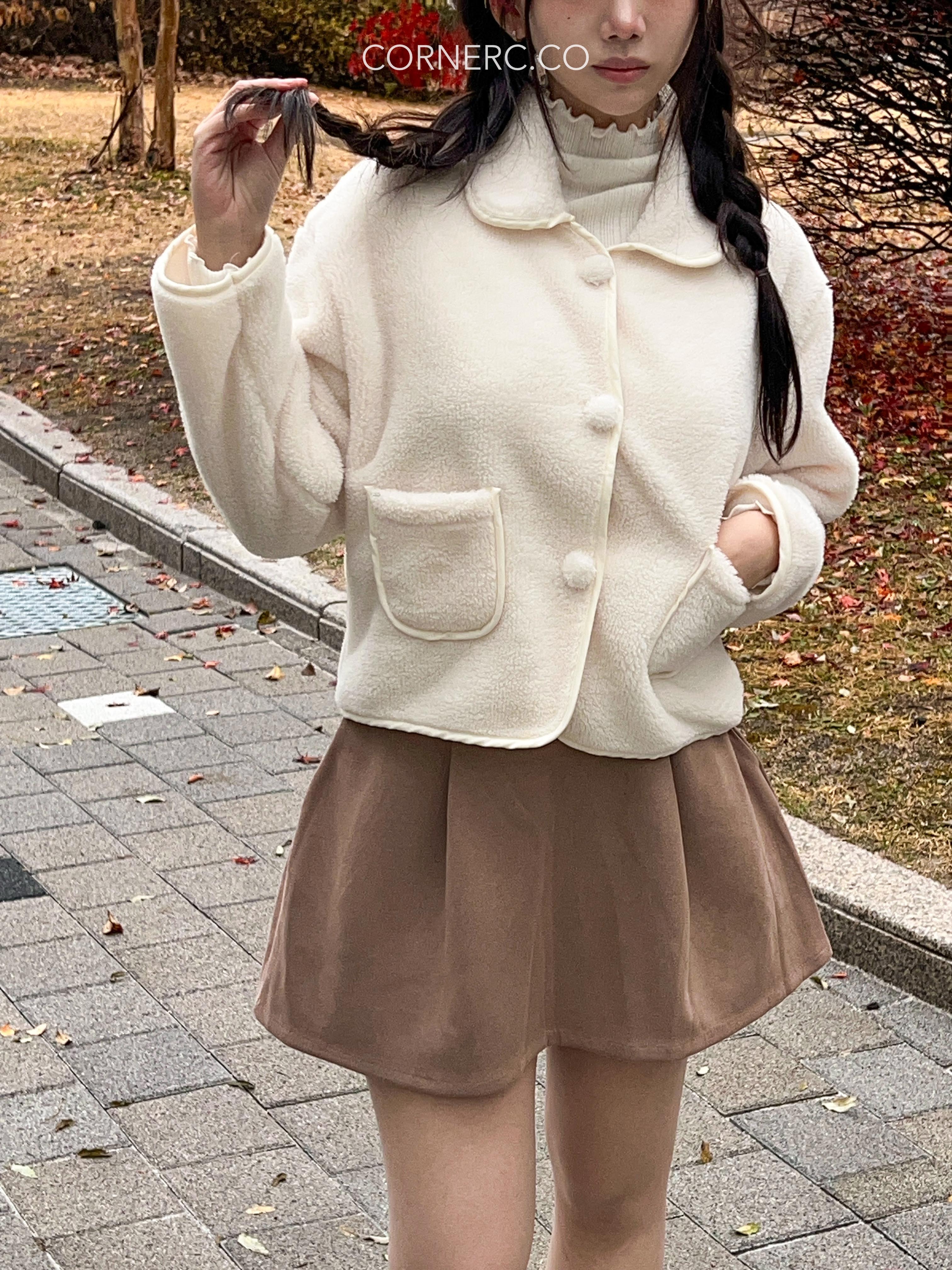 超乖巧～包邊毛毛外套〈🇰🇷DAY 1〉