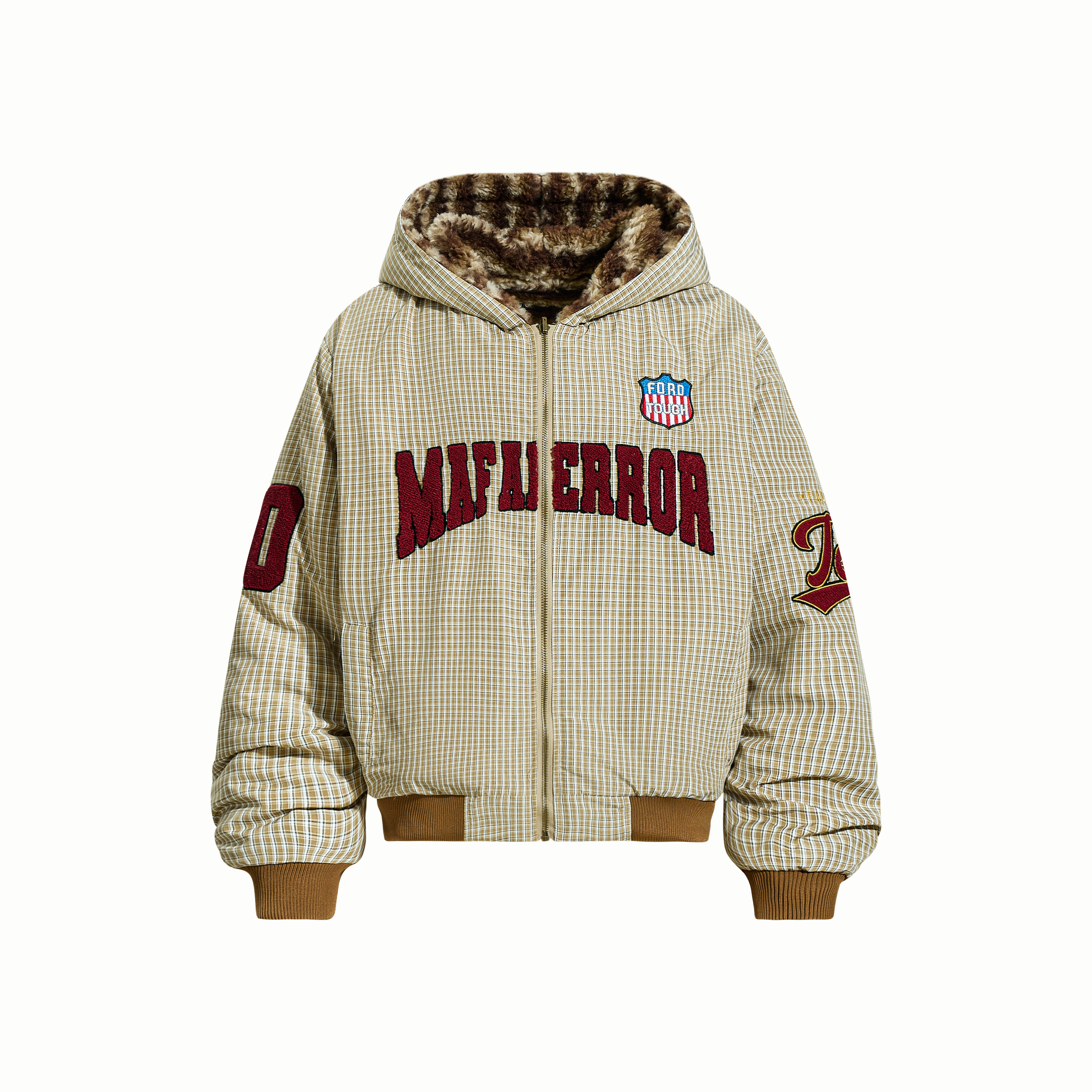 《S.V》90毛巾繡雙面穿連帽外套