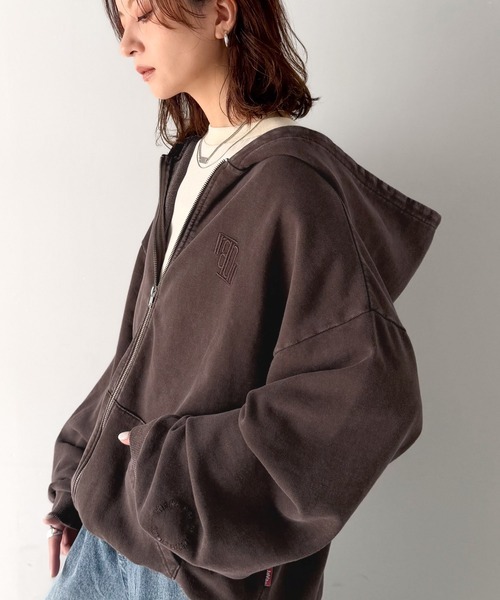 日本🇯🇵連線 JAVA 水洗Logo刺繡拉鍊連帽外套 男女可穿 雙拉鍊 水洗 刺繡 連帽外套 夾克 長袖 外套 2色(任買兩件711免運)/預購