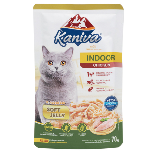 泰國Kaniva 室內貓軟果凍狀濕糧 70g - 雞肉