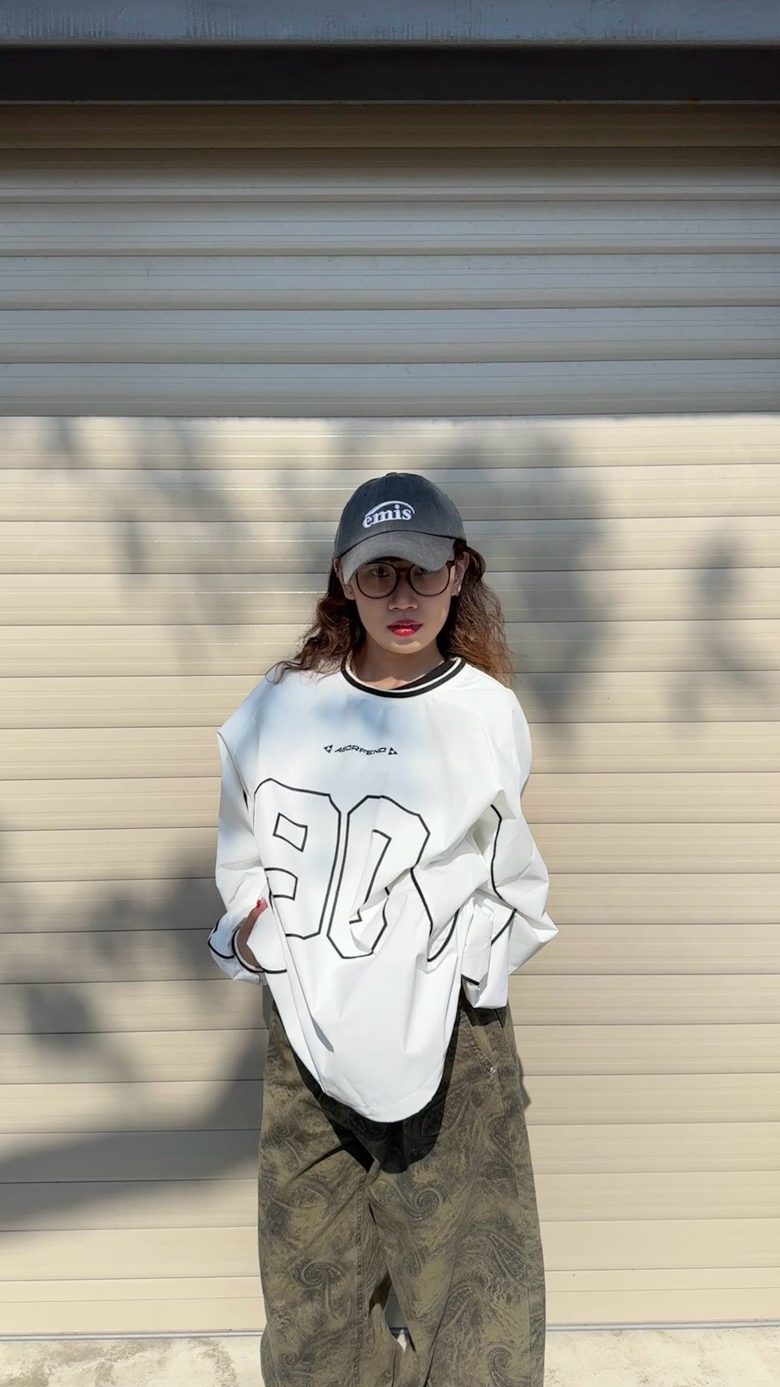 ABORFENO 90 撞色拼接束口風衣 (2colors)