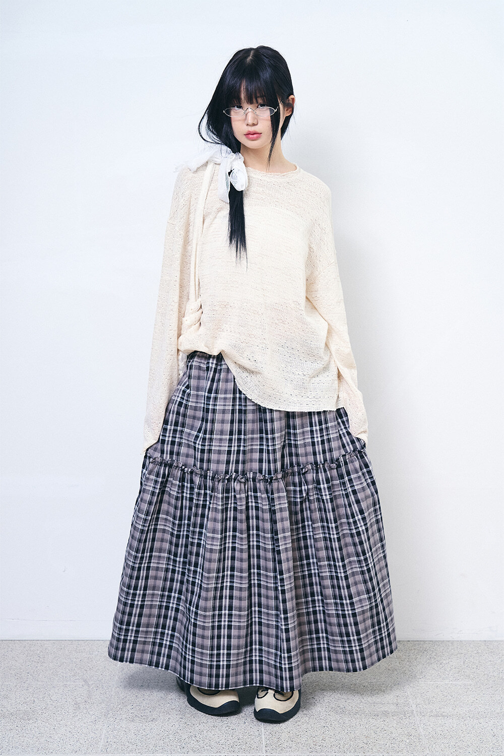 Raucohouse 金屬橢圓框OL感 造型鏡框 G17