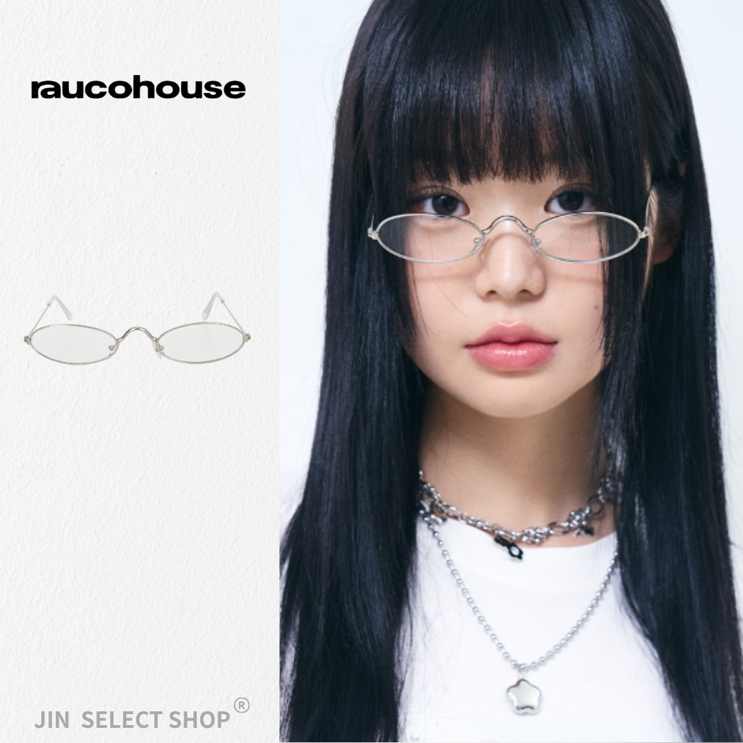 Raucohouse 金屬橢圓框OL感 造型鏡框 G17