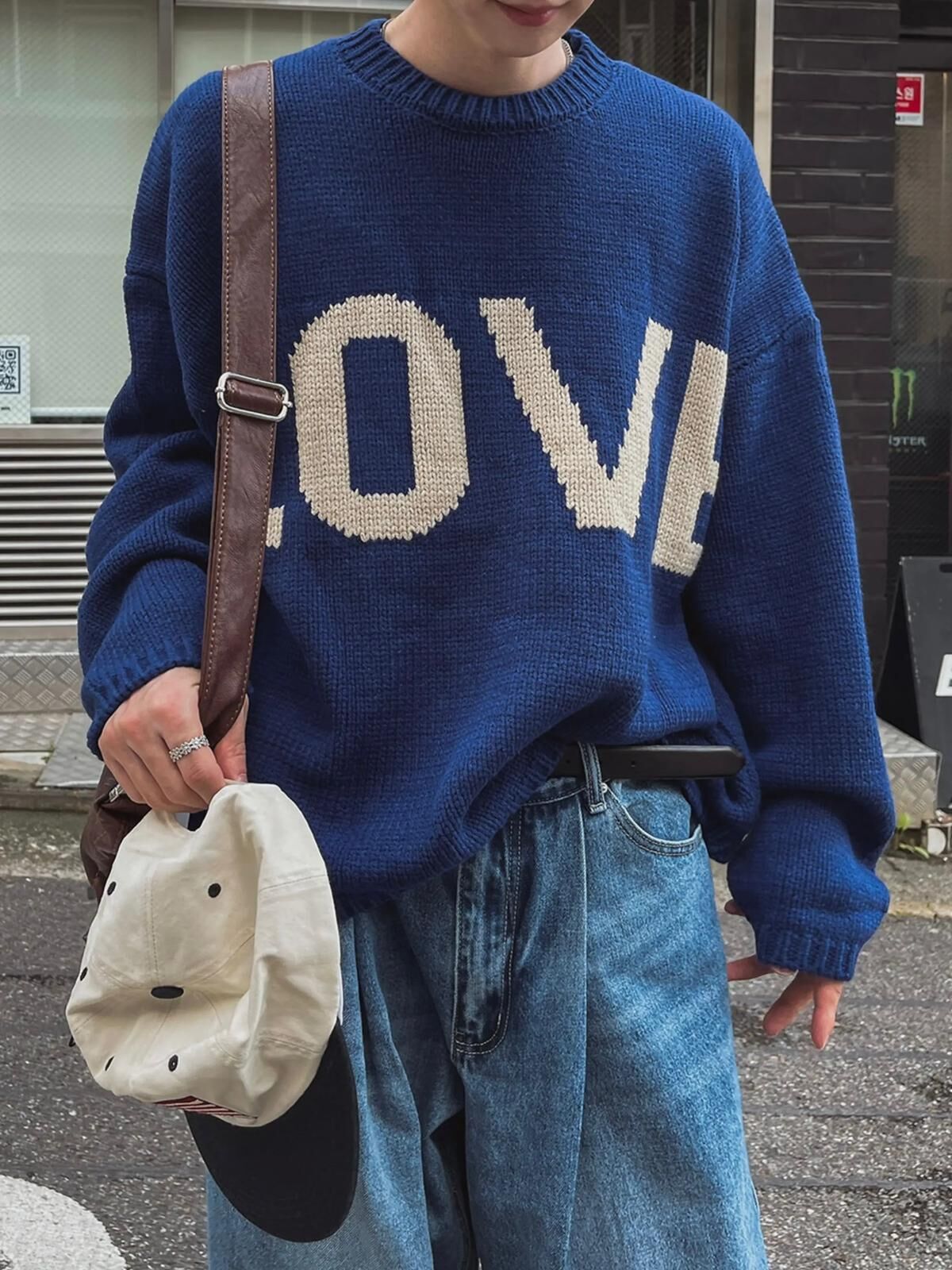 英文字針織衫 T5839