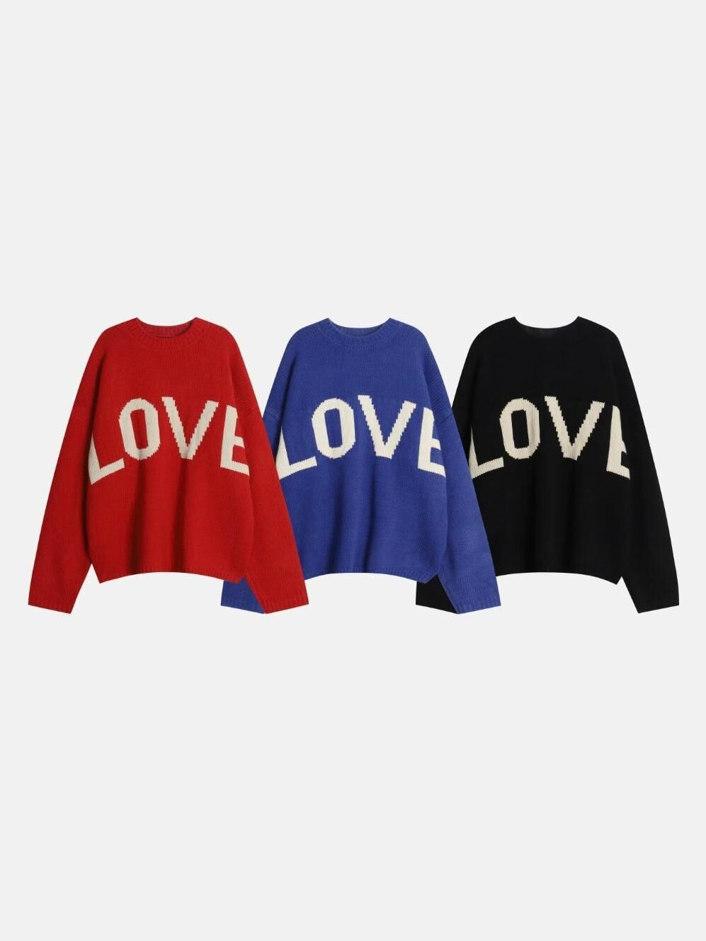 英文字針織衫 T5839