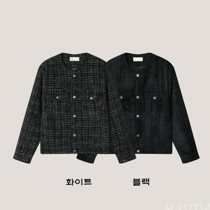 格紋開胸外套 JK2714