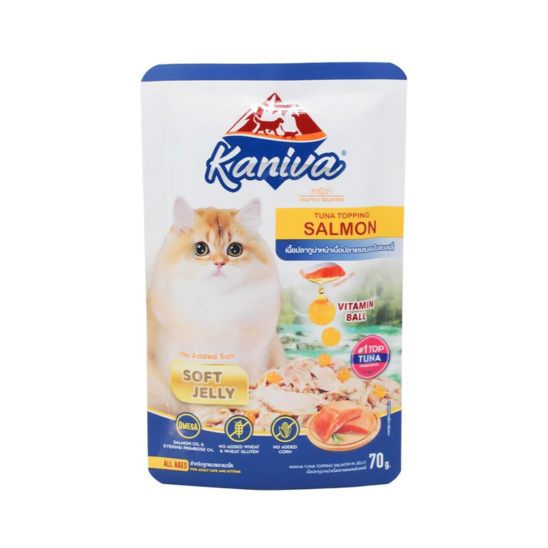泰國Kaniva凍狀維他命晶球餐70g - 吞拿魚配三文魚