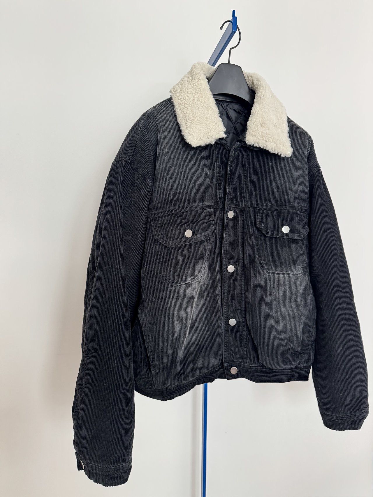 毛毛領開胸外套(薄夾棉) MALENKII-192JK