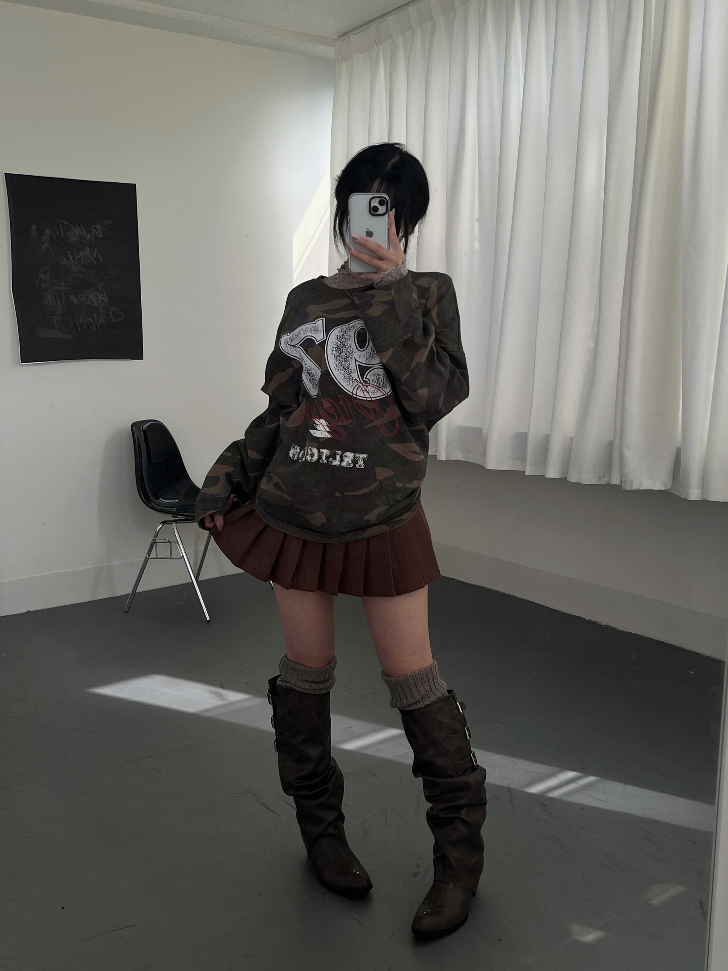 迷彩97數字運動風大tee