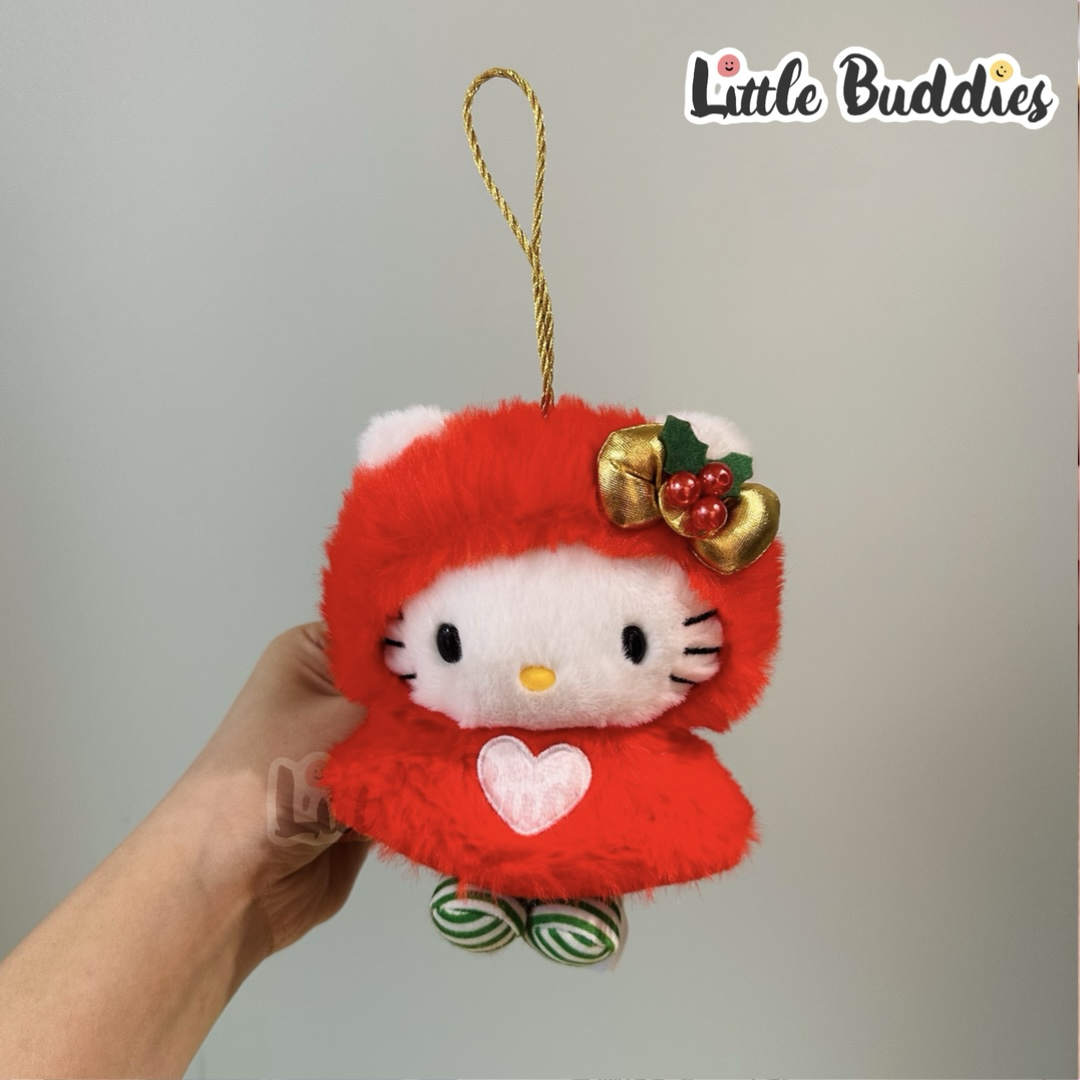 美版 Sanrio Hello Kitty 斗篷造型聖誕公仔掛飾