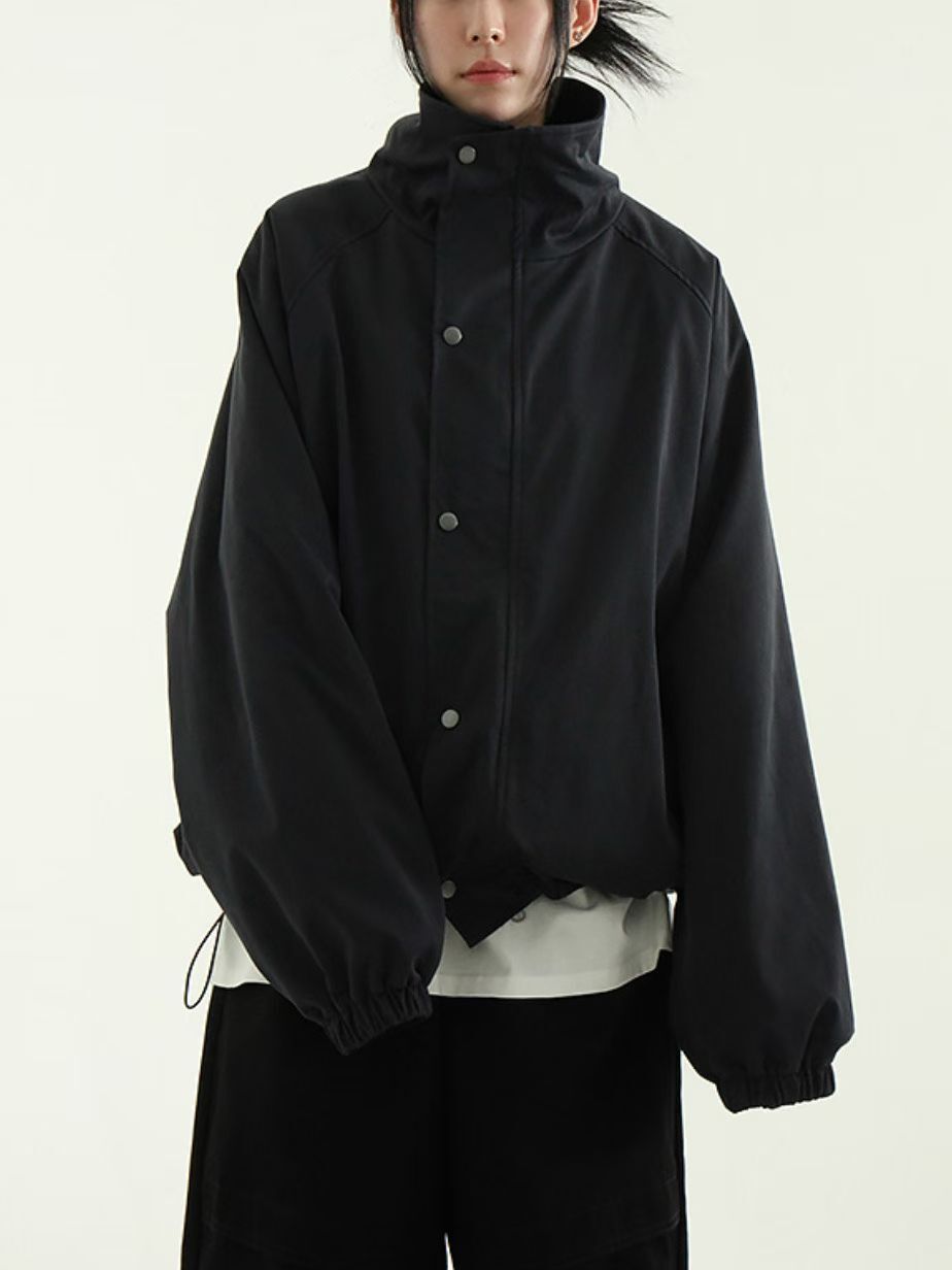 淨色企領拉鍊外套(雙面) 2S1-012JK