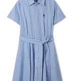 [S] WHO.A.U Steve Short Sleeve Strap Shirts Dress, (50)Blue, WHOWF2401F-Blue (SWAU580)