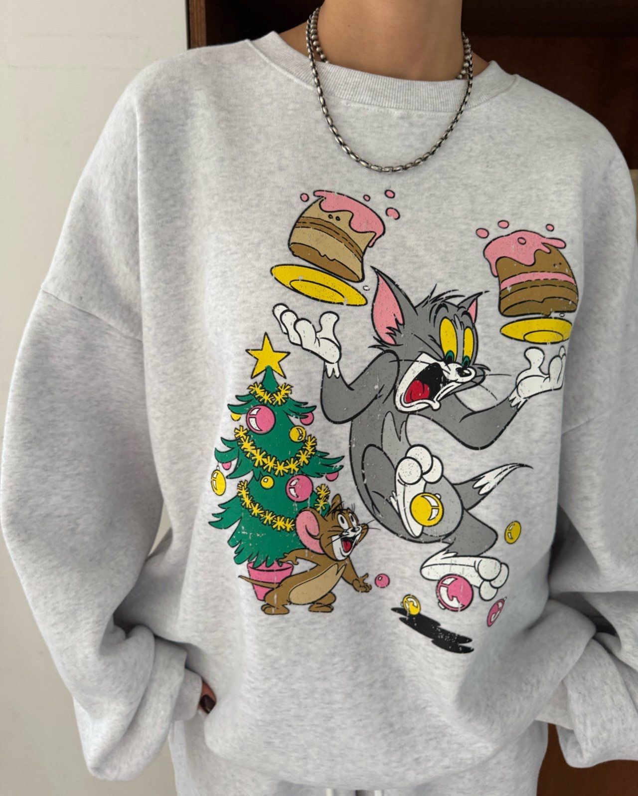 卡通圖案英文字衛衣(薄抓毛底) Votus-195T