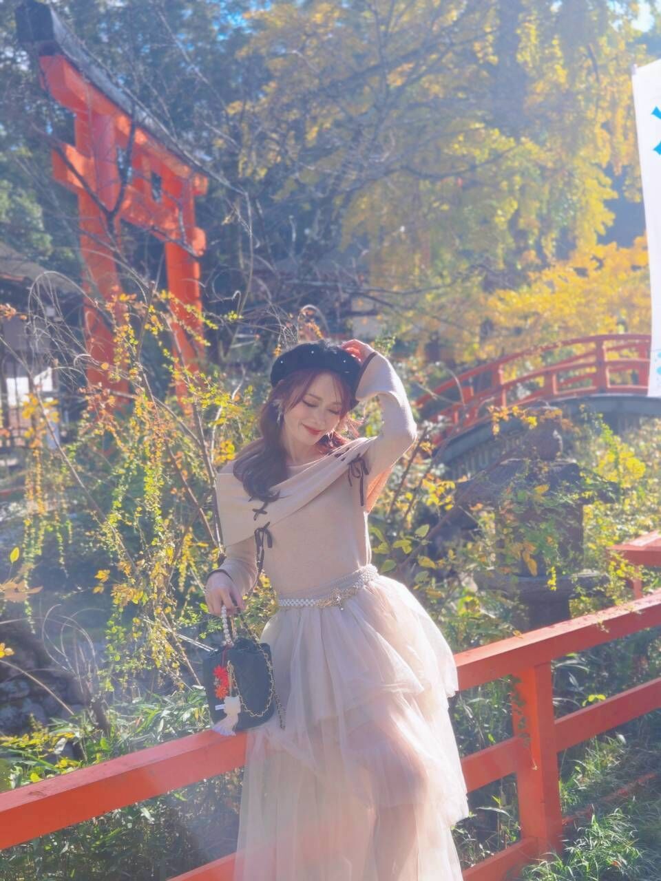 🎄日貨✨️復古珍珠腰鏈（金色）