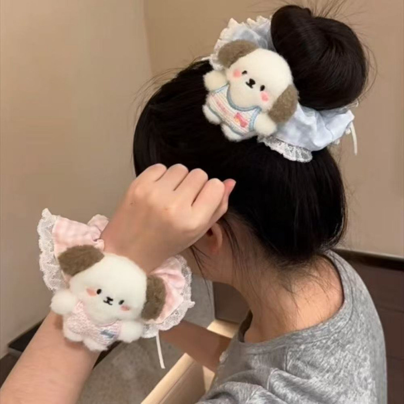 [2 FOR RM10] Korean Cute Puppy Lace Scrunchies