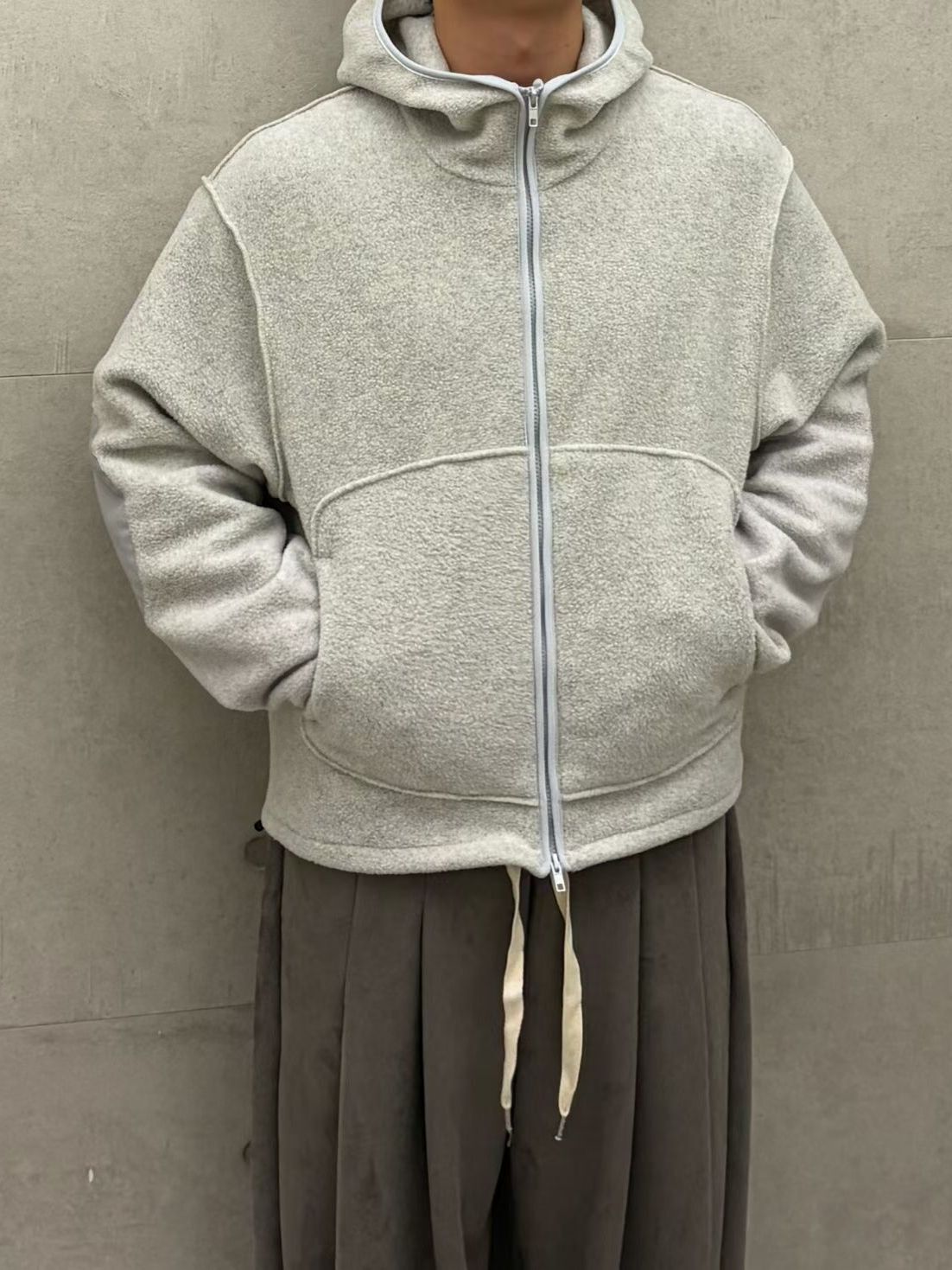 淨色拉鍊連帽外套 PULSE-188JK