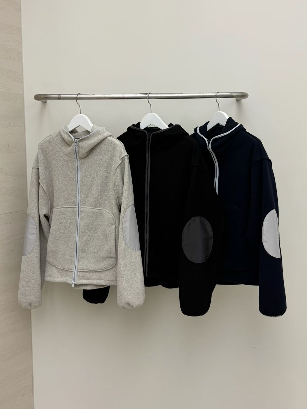 淨色拉鍊連帽外套 PULSE-188JK