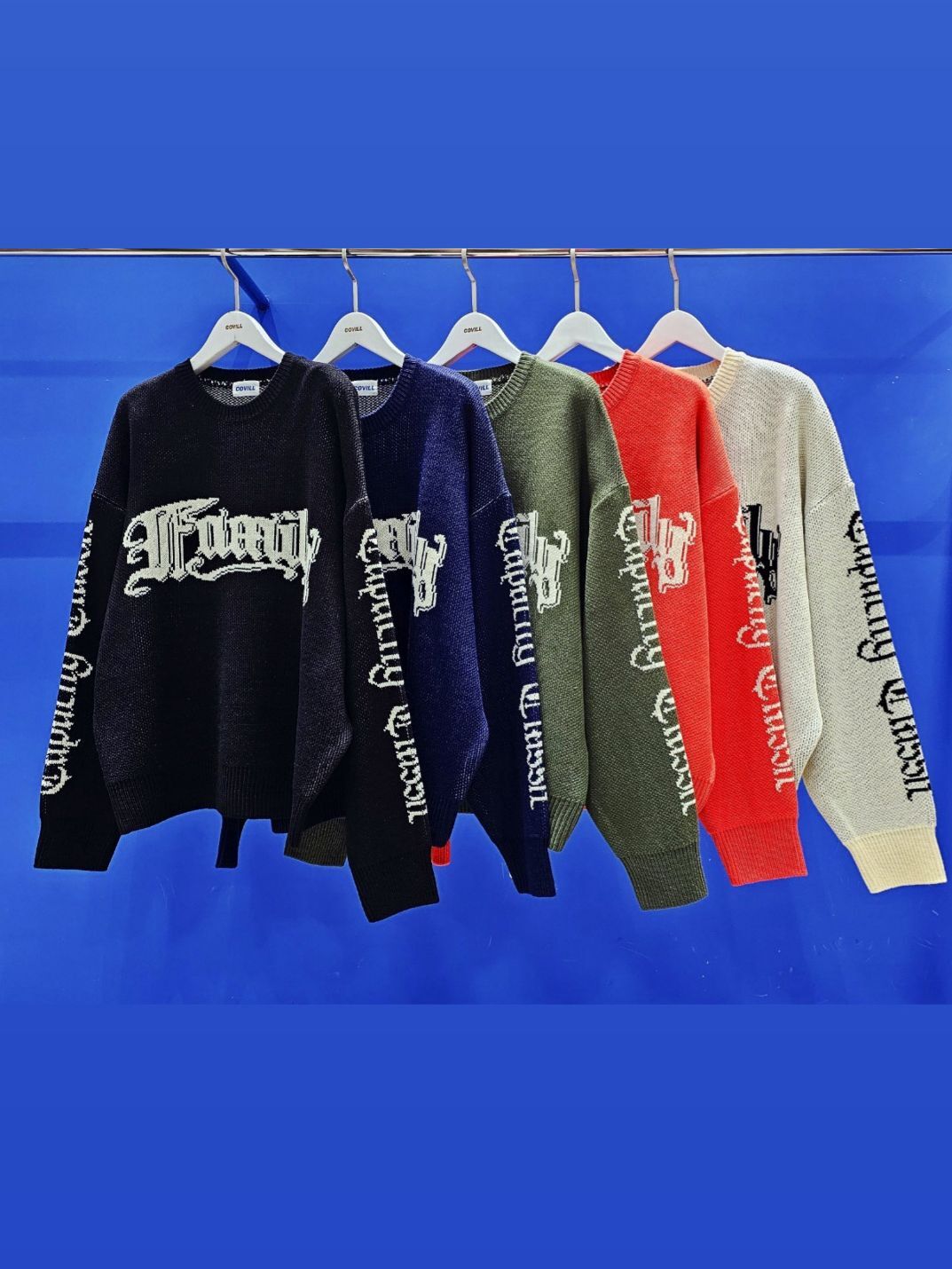 英文字針織衫 COVILL-239T