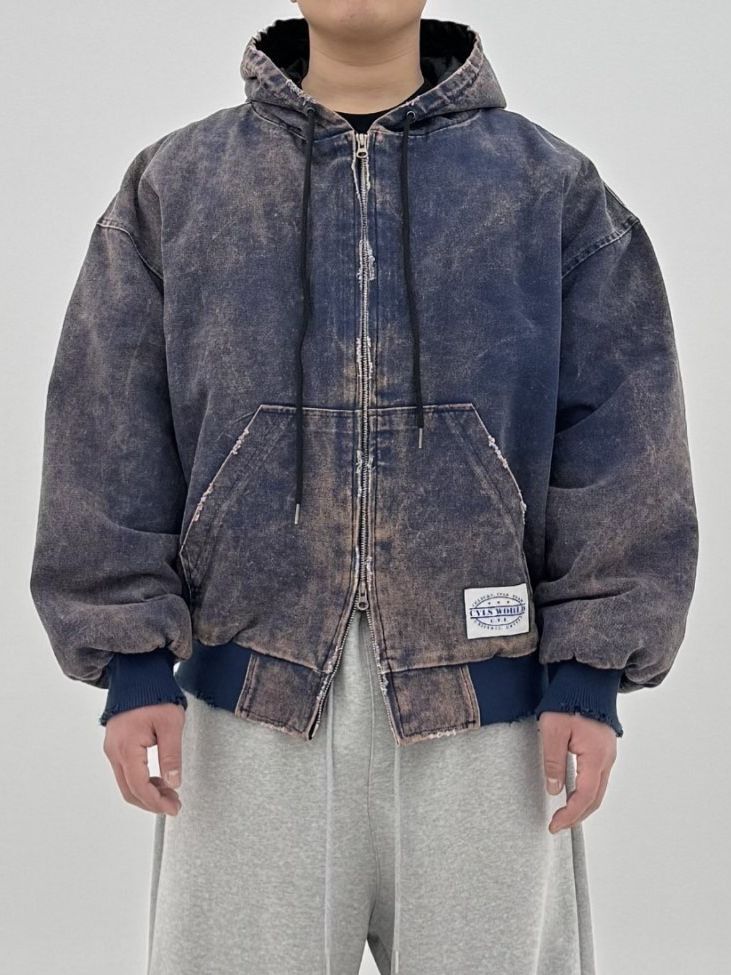 紮染連帽拉鍊外套 COVILL-242JK