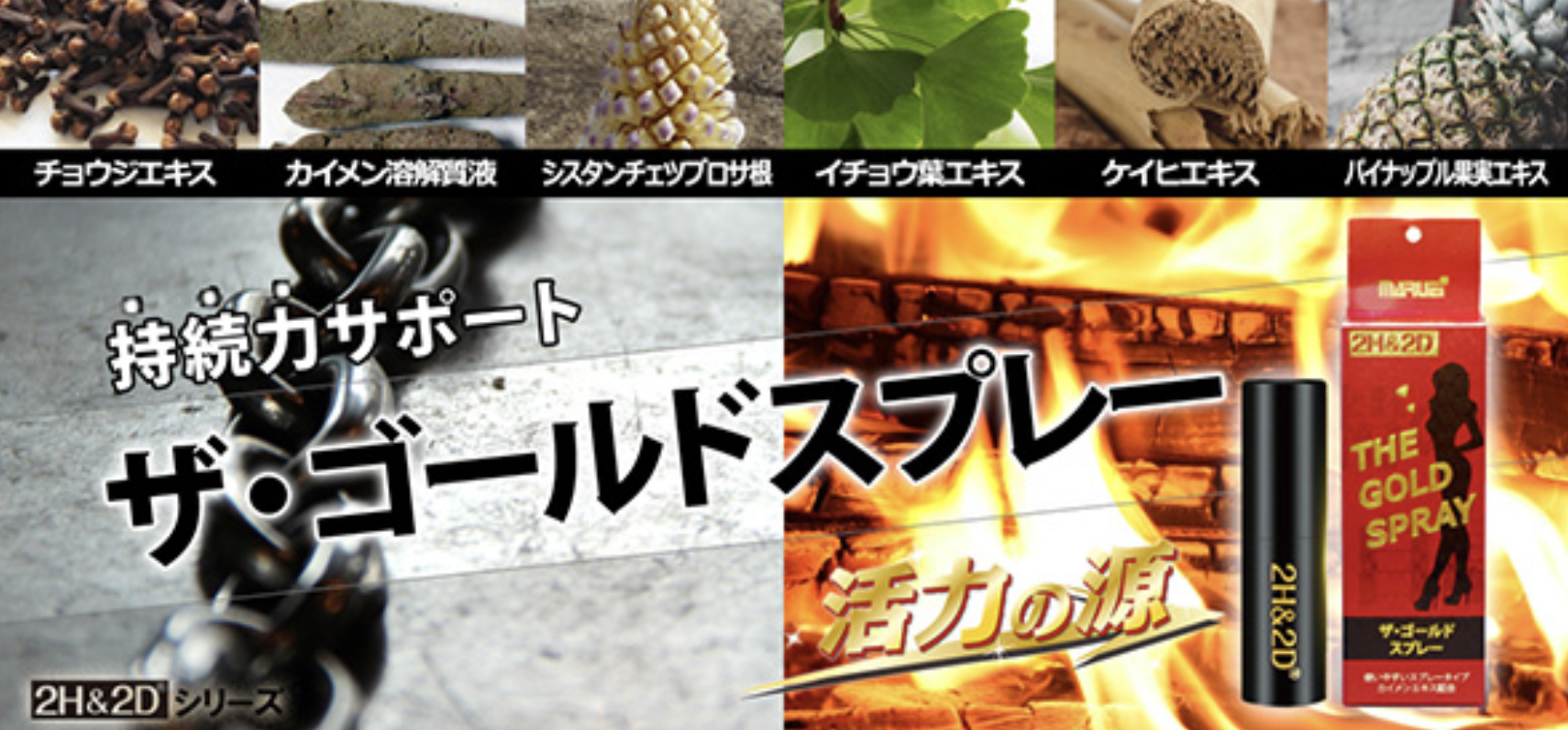 2H&2D THE GOLD SPRAY 金噴劑 男用延時噴劑(特別加強版) 15ml