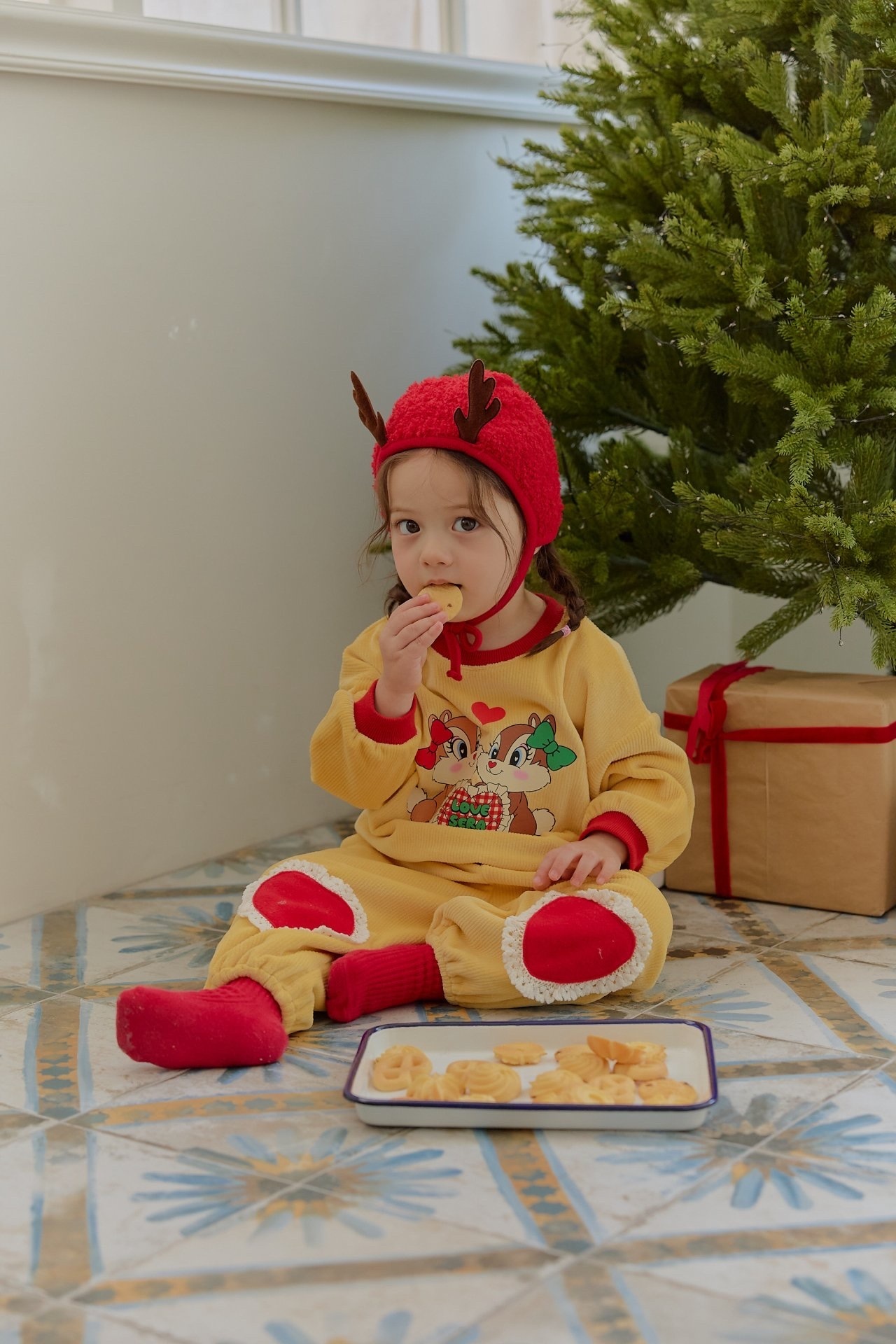 Sera Bebe Knee Heart Squirrel Set