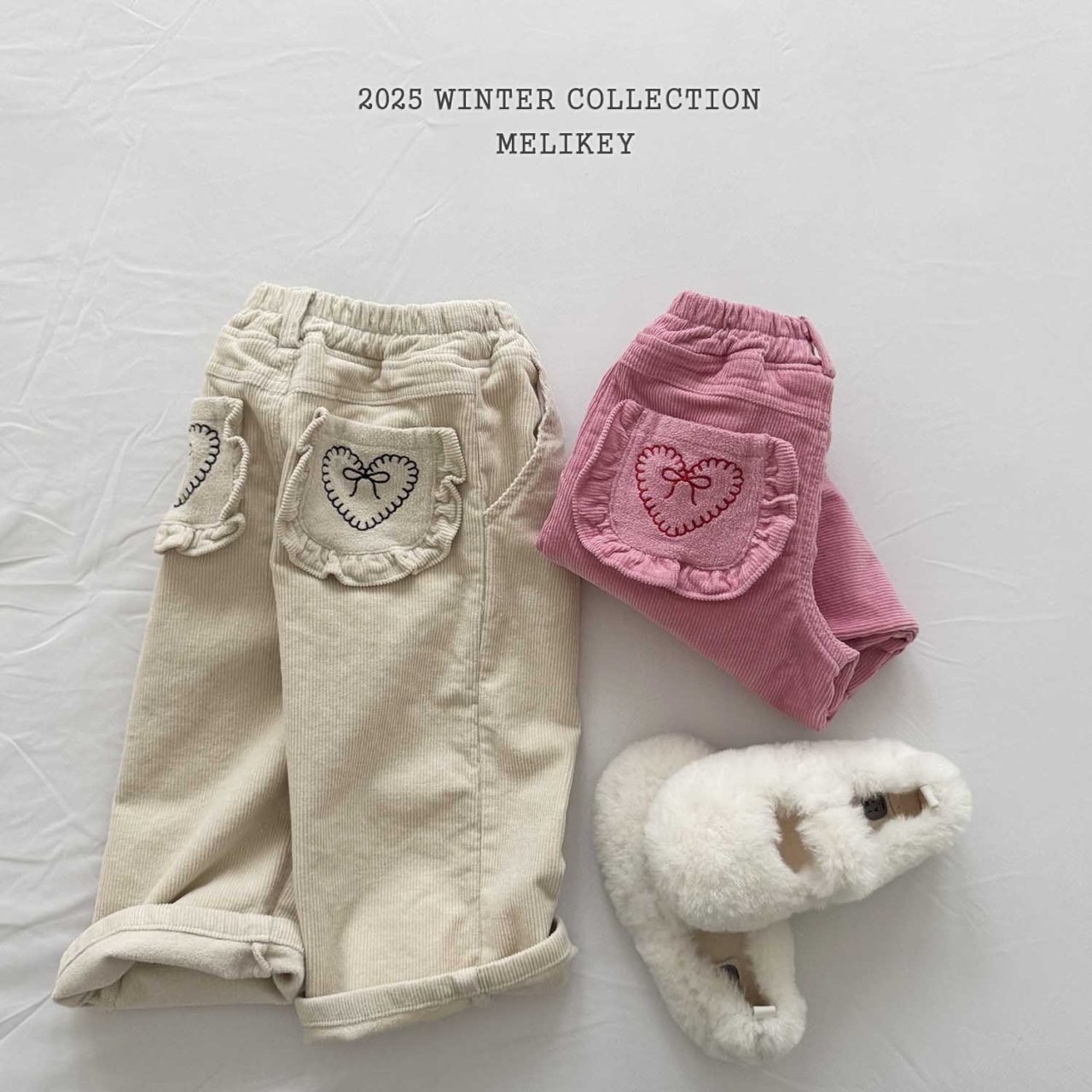 Melikey Lovely Ribbon Wide Pants