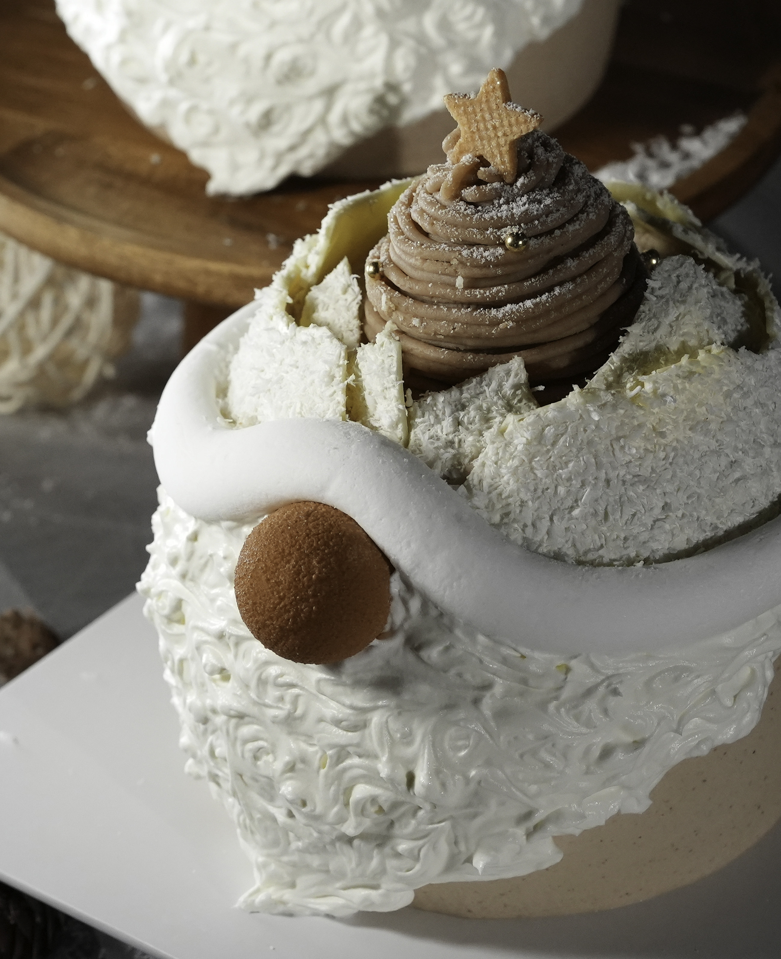 Christmas Special 2025 - Chestnut Custard Santa Christmas Cake